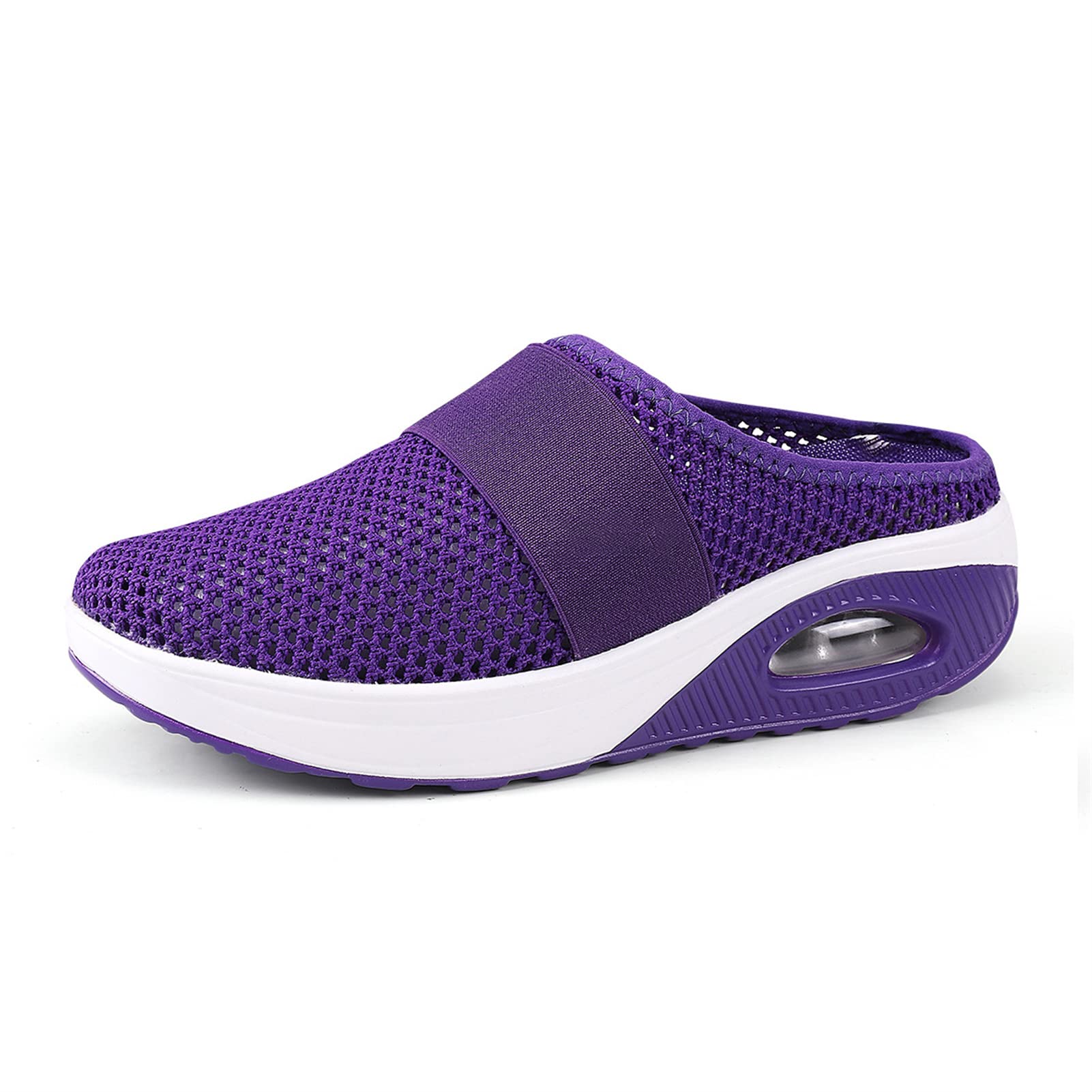 VJQB Women's Air Cushion Slip-On Walking Shoes - Orthopedic & Diabetic Comfort Sneakers for Women - Perfect for Walking, Travel & Everyday Wear