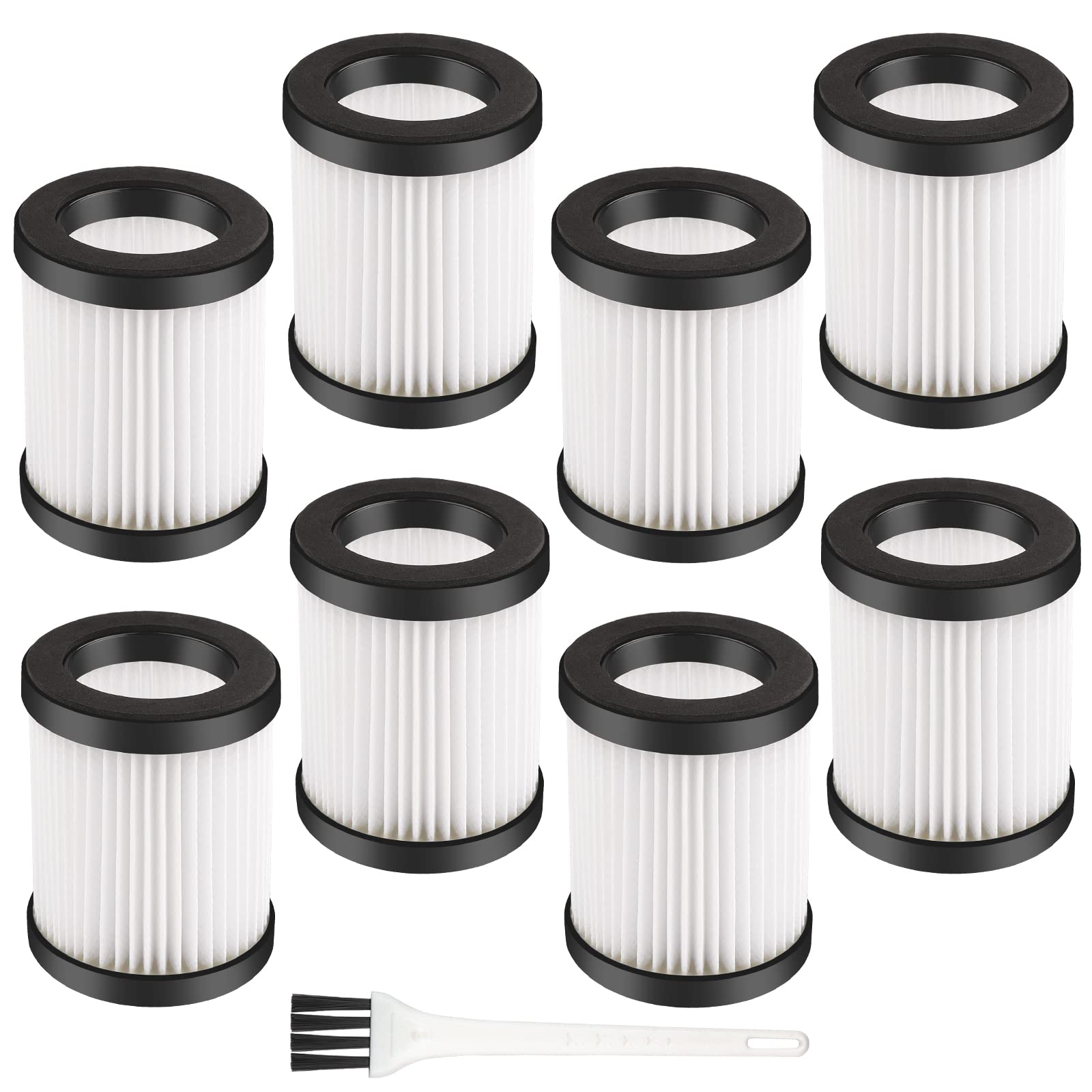 XL-618A Vacuum Filter Replacement (8 Pack) - Washable HEPA Filters Compatible with Moosoo XL-618A & M8-PRO Cordless Vacuums - Perfect for Pet Hair, Dust & Allergen Removal in Home Cleaning