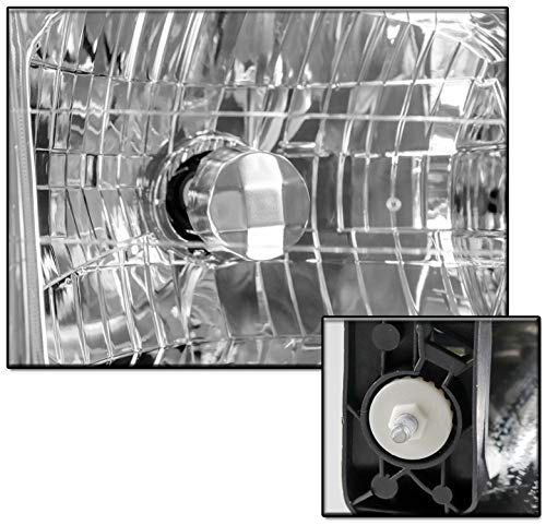 Replacement Chrome Headlights Headlamps for 2000-2004 Toyota Tundra Regular/Access Cab - Durable & Bright LED Upgrade for Night Driving & Off-Road Adventures