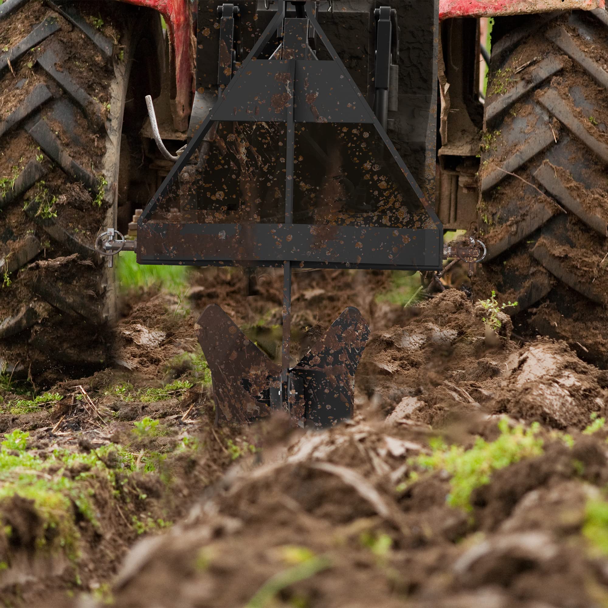 YITAMOTOR Cat 1 & Cat 0 Middle Buster - 3 Point Quick Hitch Tractor Attachment for Potato Harvesting & Furrow Plowing | Ideal for Farm Cultivation & Vegetable Gardening