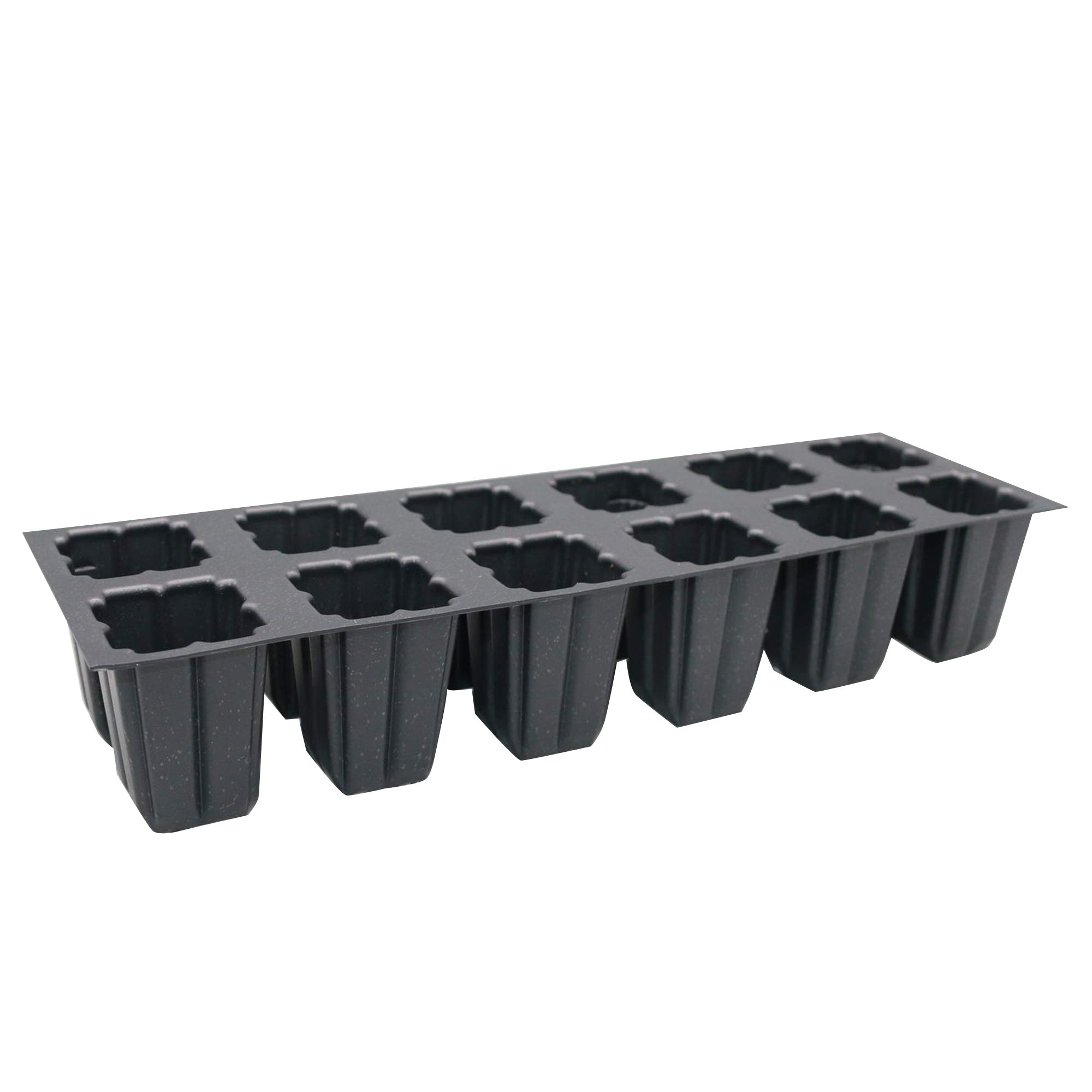 12-Cell Seed Starter Tray Kit with 12 Plugs - Reusable Seedling Starter for Indoor Gardening, Plant Germination & Propagation (10 x 3 Inches) - Perfect for Herbs, Vegetables & Flowers