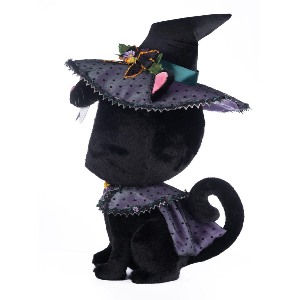 Black Cat Candy Container - Halloween Treat Holder by Katherine's Collection - Perfect for Trick or Treat, Party Favors & Home Decor