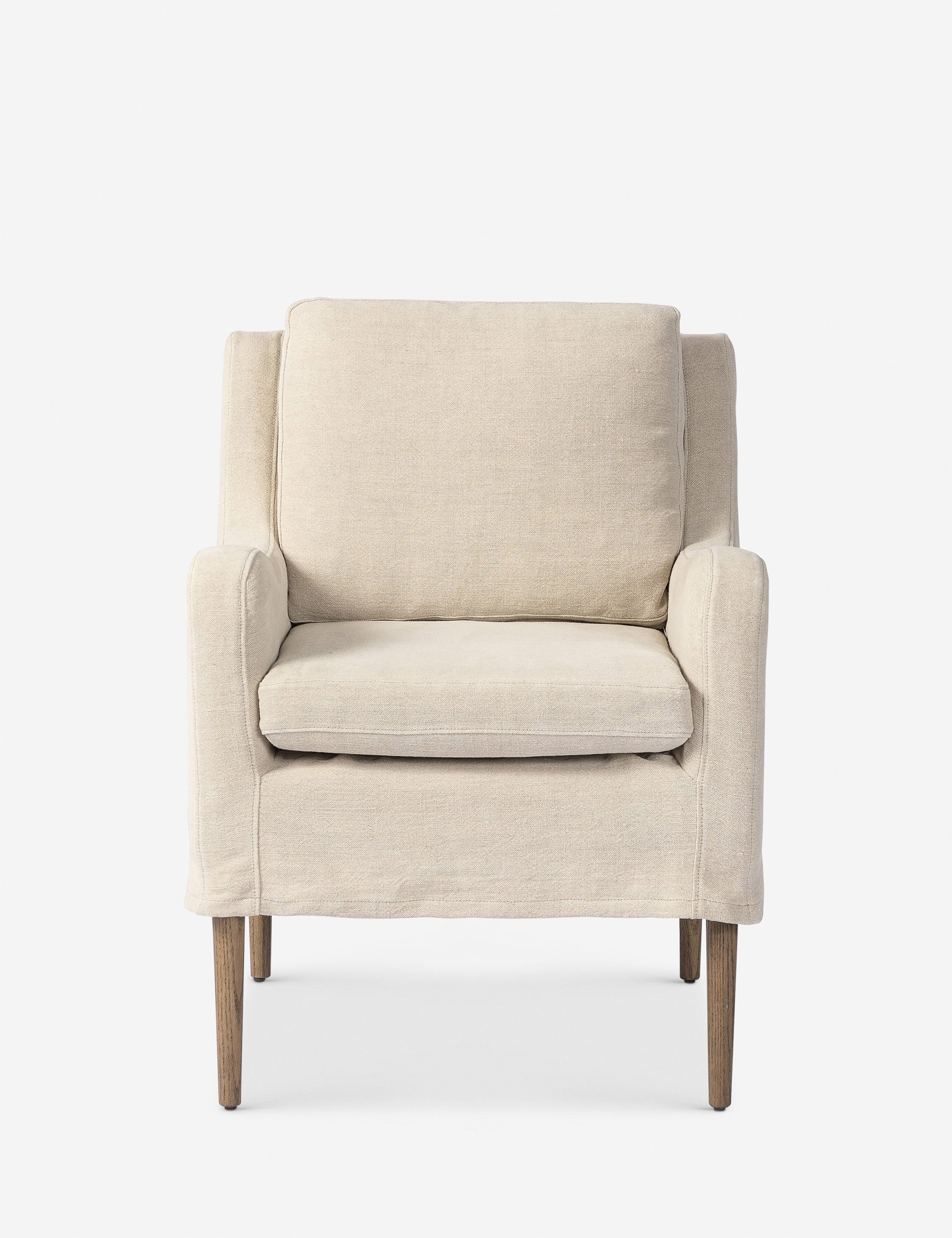 Aurelia Dining Chair by Amber Lewis x Four Hands - Modern Upholstered Dining Room Chair for Home & Restaurant Use