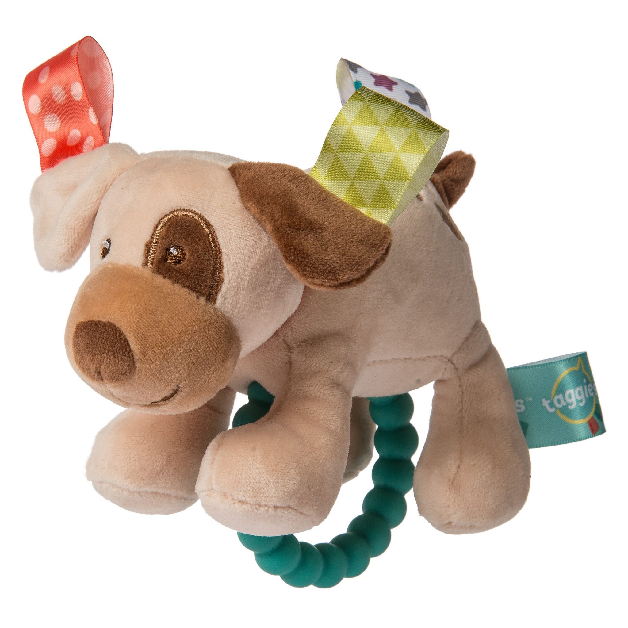 Mary Meyer Baby Teether Rattle - Soft Chew Toy for Soothing Teething Pain | BPA-Free Infant Sensory Toy for Newborns & Toddlers | Perfect for On-the-Go, Playtime & Developmental Stimulation
