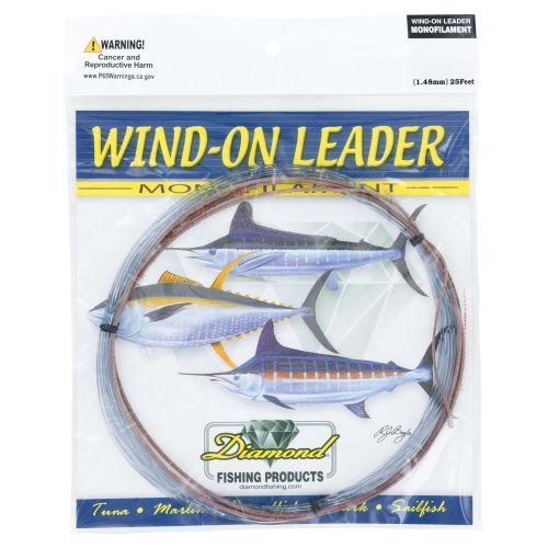Momoi Diamond Monofilament Wind-On Leader - Premium Saltwater Fishing Line for Offshore & Big Game Anglers | Perfect for Tuna, Marlin & Deep Sea Fishing