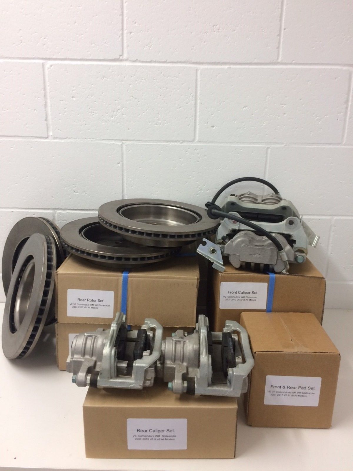 Genuine VE Commodore V6 Complete Brake Kit - Calipers, Rotors & Pads | Front & Rear Brake System Replacement | Perfect for Daily Driving & Performance Upgrades