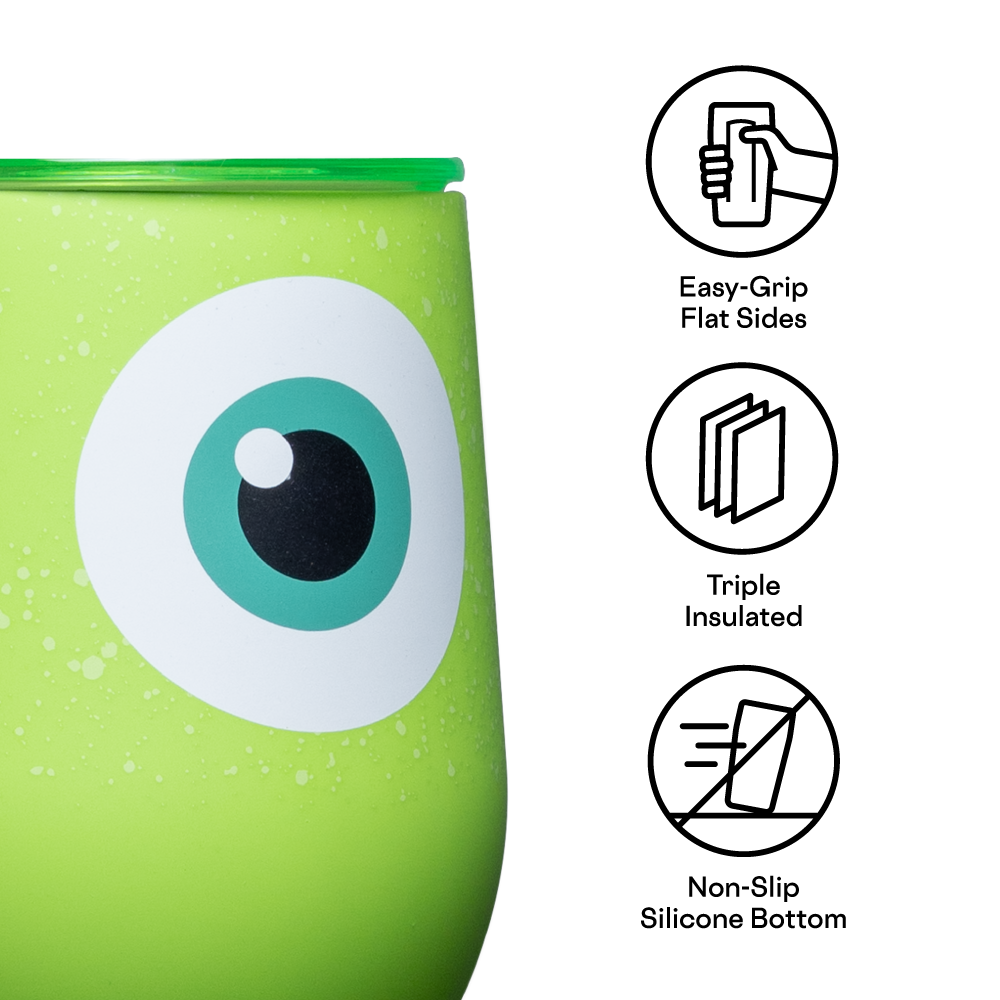 Disney Pixar Stemless Wine Glasses Set of 4 - Perfect for Movie Nights, Gifts & Home Decor - Durable & Dishwasher Safe