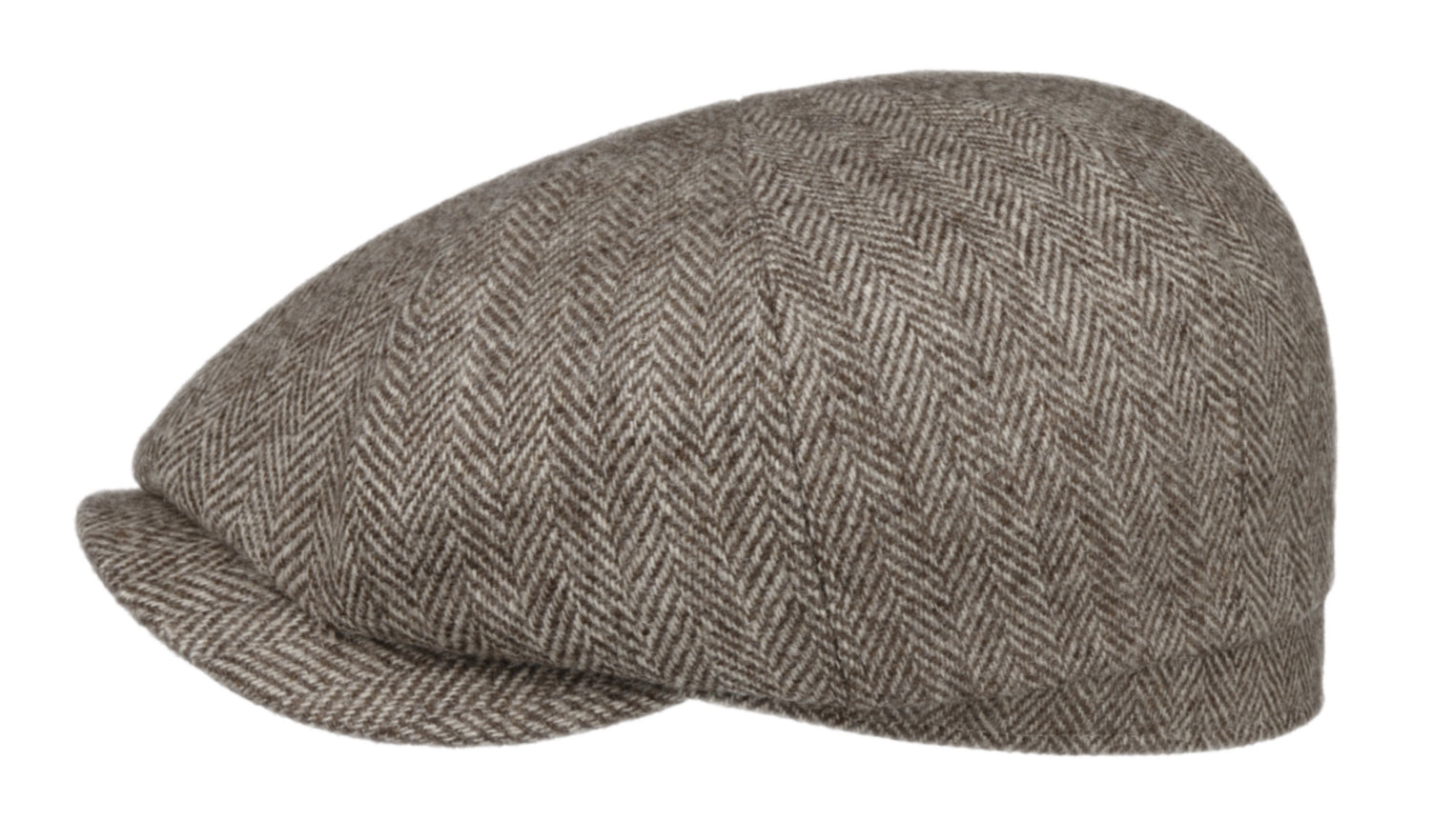 Stetson Hatteras Virgin Wool Self Stripe Herringbone Baker Boy Cap - Wheat Color Vintage Newsboy Hat for Men | Perfect for Outdoor Activities, Casual Wear & Cold Weather Fashion