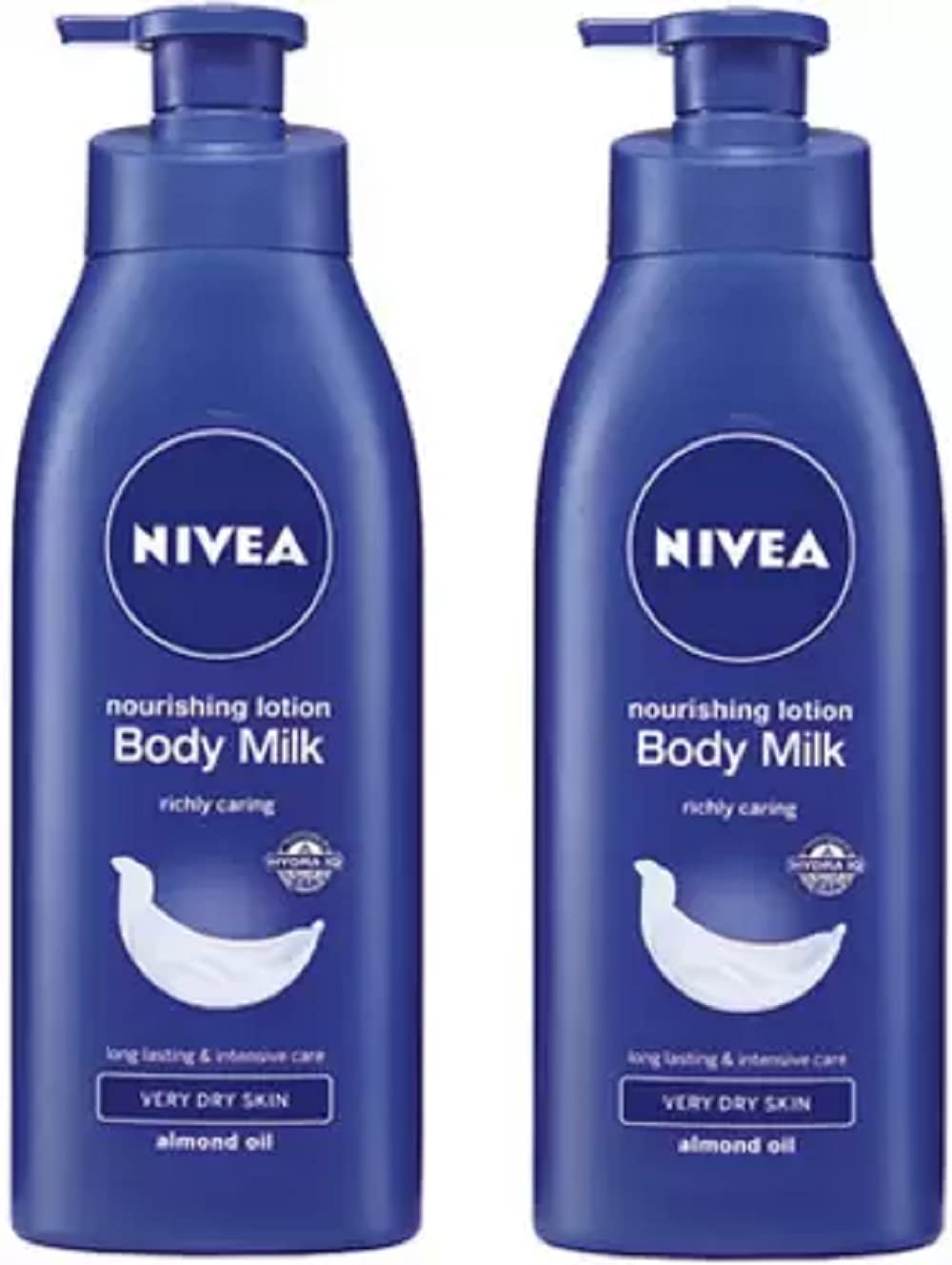 Nivea Nourishing Body Milk Lotion - 400ml (Pack of 2) 800ml Total - Deep Hydration for Dry Skin - Perfect for Daily Moisturizing After Shower or Bath