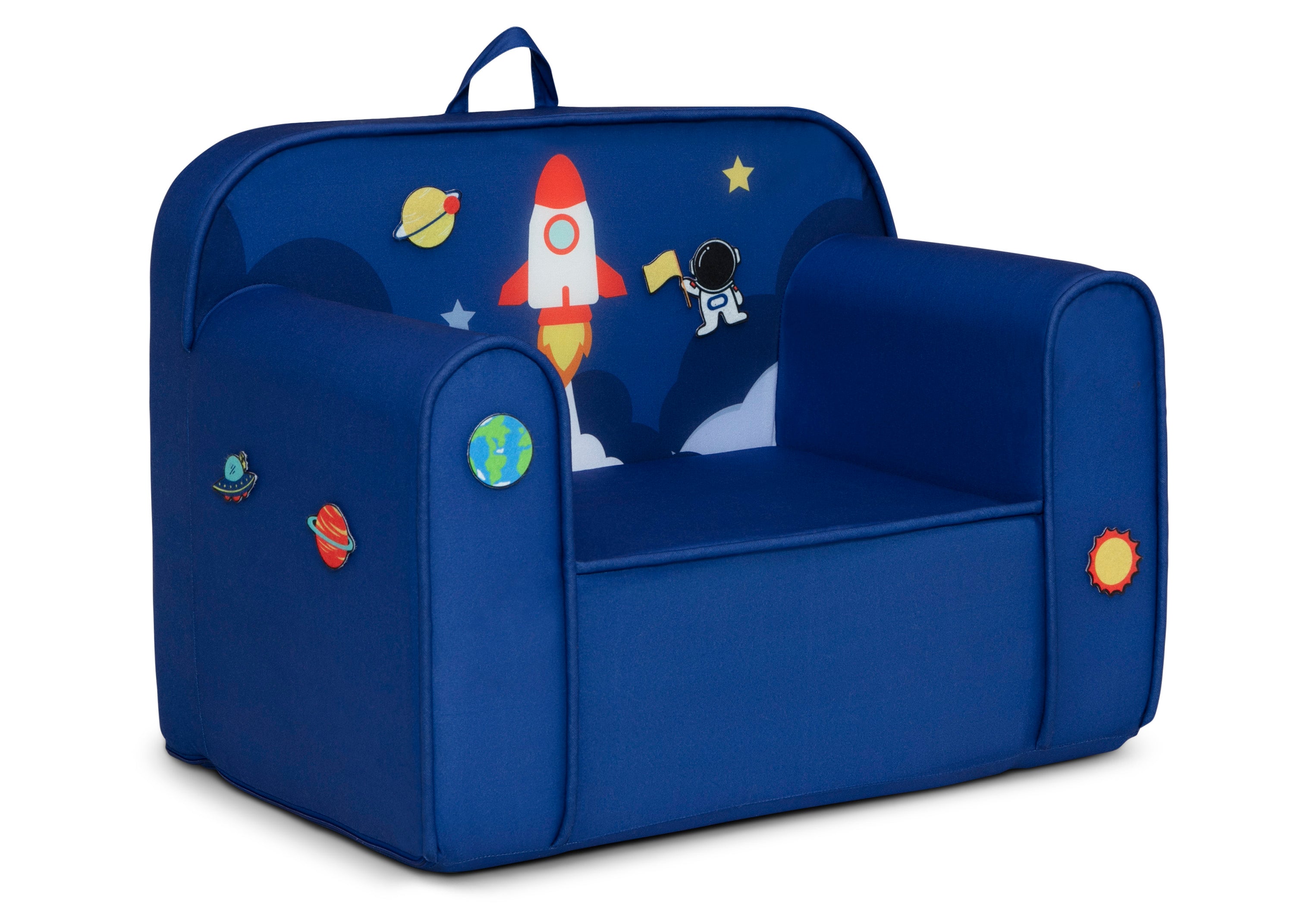Mix & Match Cozee Kids Chair with Interchangeable Patches - Customizable Children's Seating for Playroom, Bedroom & Classroom - Perfect for Reading, Gaming & Relaxing