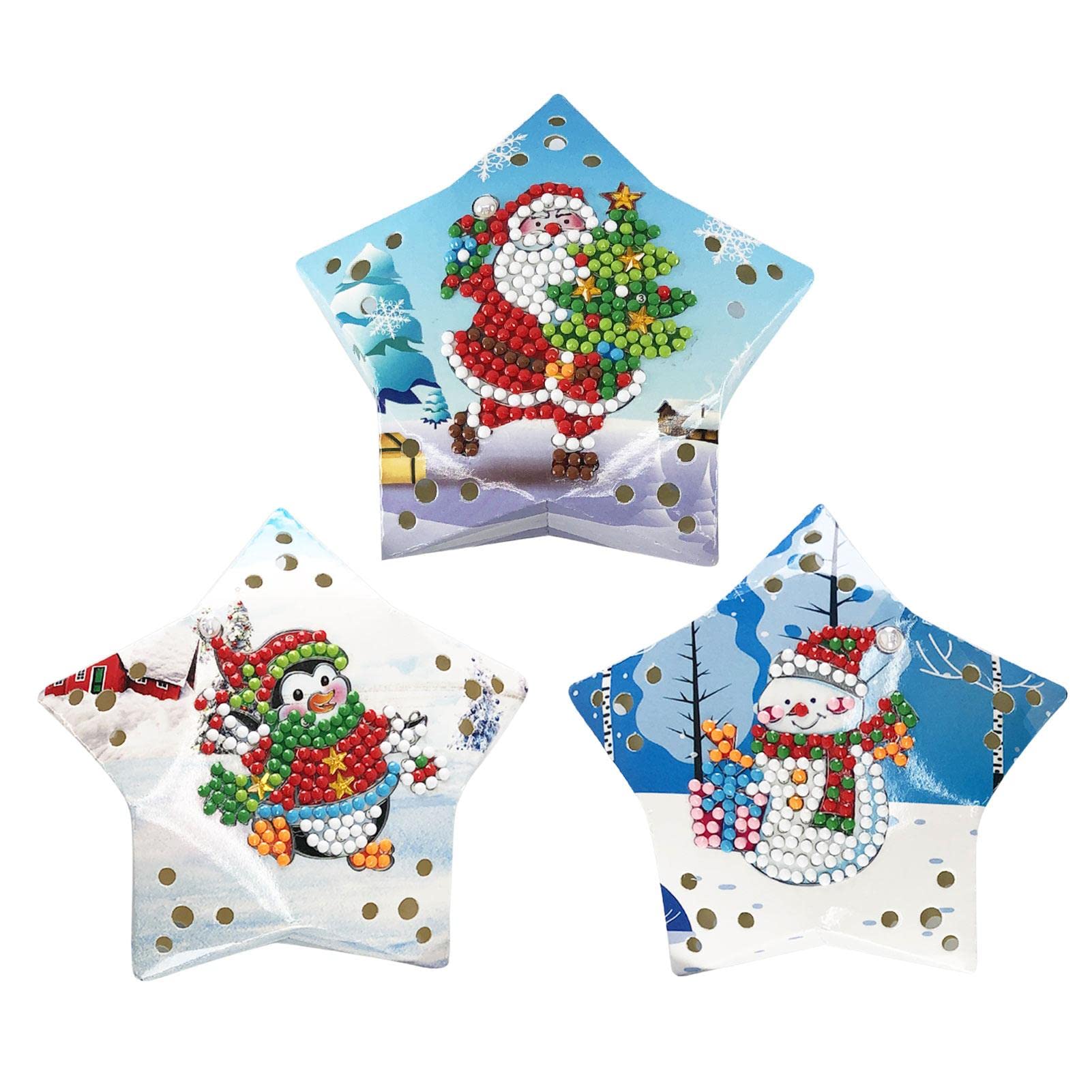 Diamond Painting Fairy Lights LED Card Lamp - DIY Night Lights for Christmas Tree Decor, Home, Party & Wedding Decoration