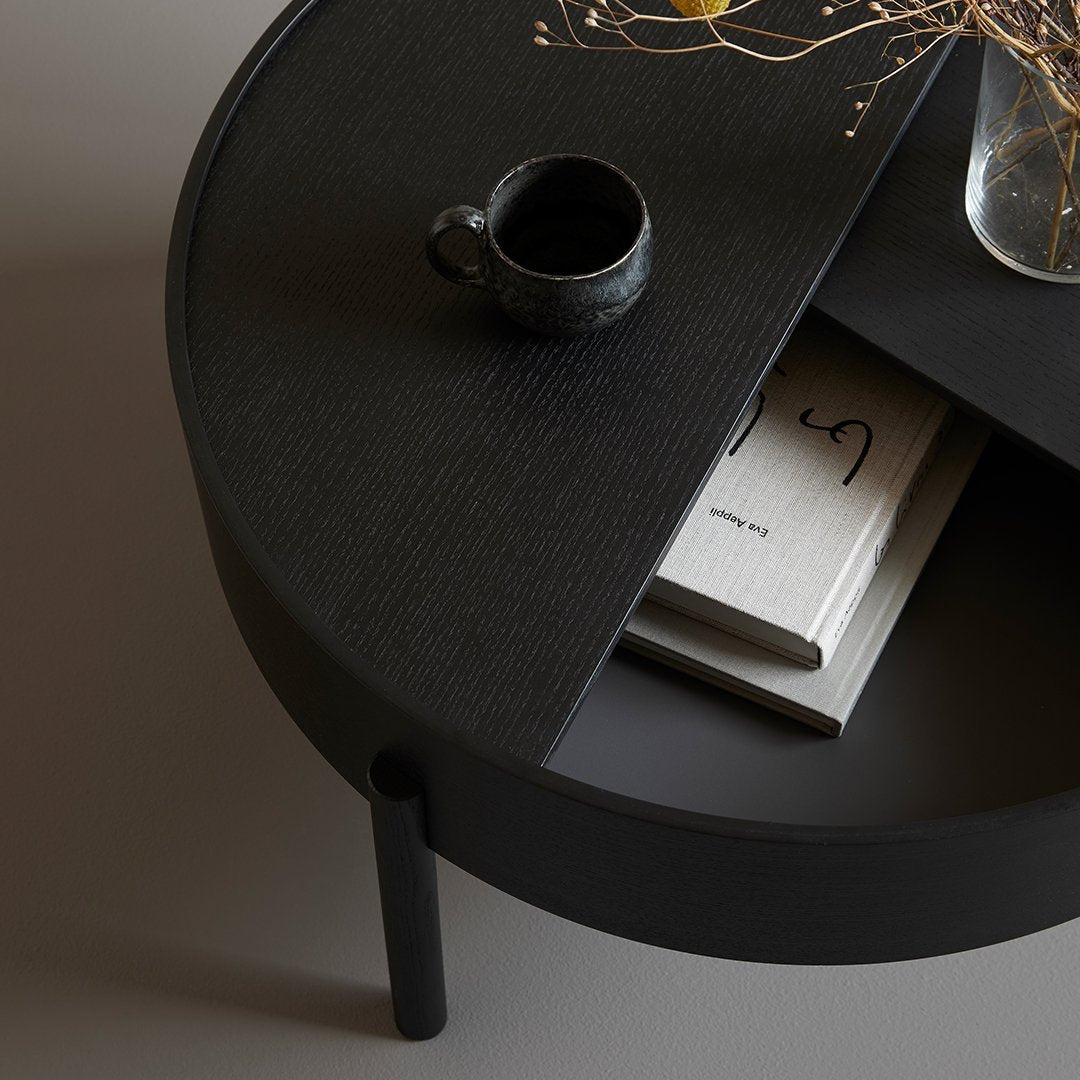 Modern Arc Coffee Table - Mid-Century Style Wooden Living Room Furniture for Home Decor | Perfect for Small Spaces, Apartments & Lounge Areas