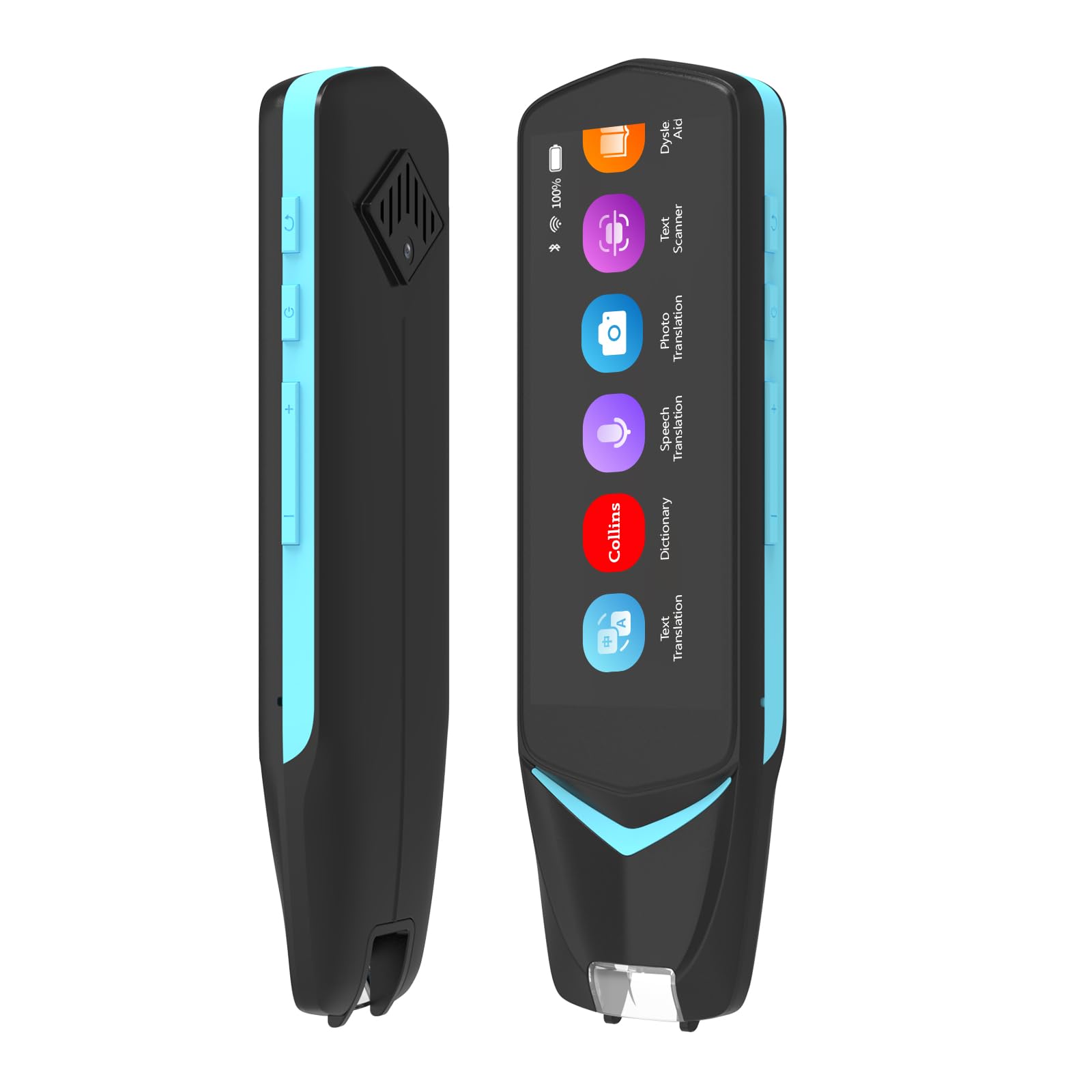 NEWYES Scan Reader Pen 4 - Text to Speech Device & Translator Pen for Dyslexia, Photo Translation OCR, 16GB Bluetooth Pen Scanner for Students & Adults (Blue) | Perfect for Reading Assistance, Language Learning & Study Sessions