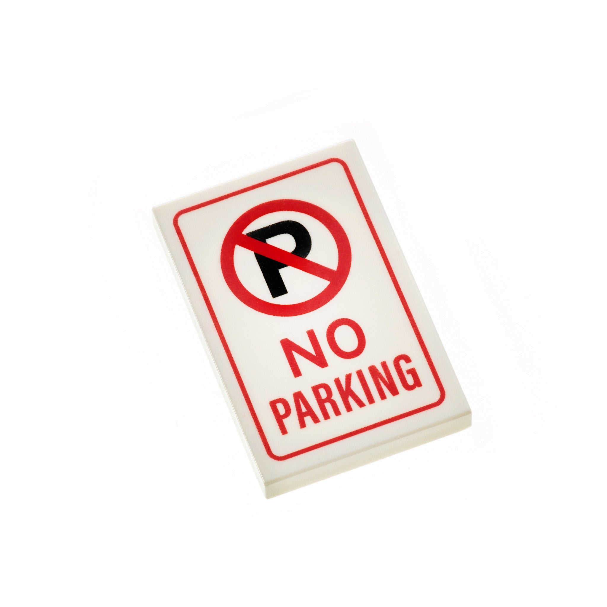 No Parking Sign Tile - Durable Parking Lot Floor Marker for Traffic Control - Perfect for Garages, Driveways & Commercial Properties