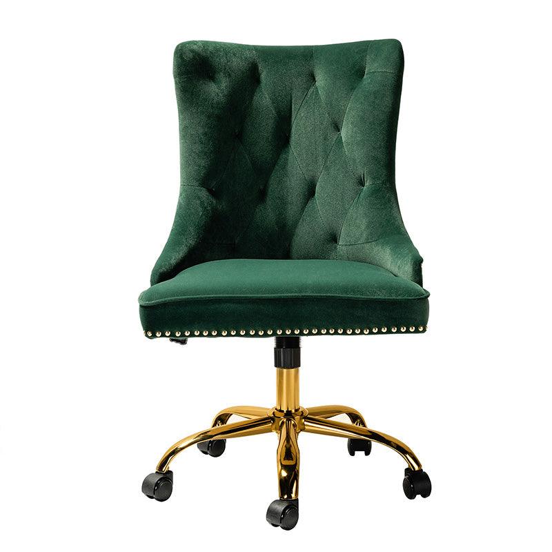 Adega Velvet Adjustable Office Chair - Ergonomic Desk Chair with Lumbar Support for Home Office, Gaming & Workspace - Comfortable Swivel Computer Chair for Long Hours Sitting