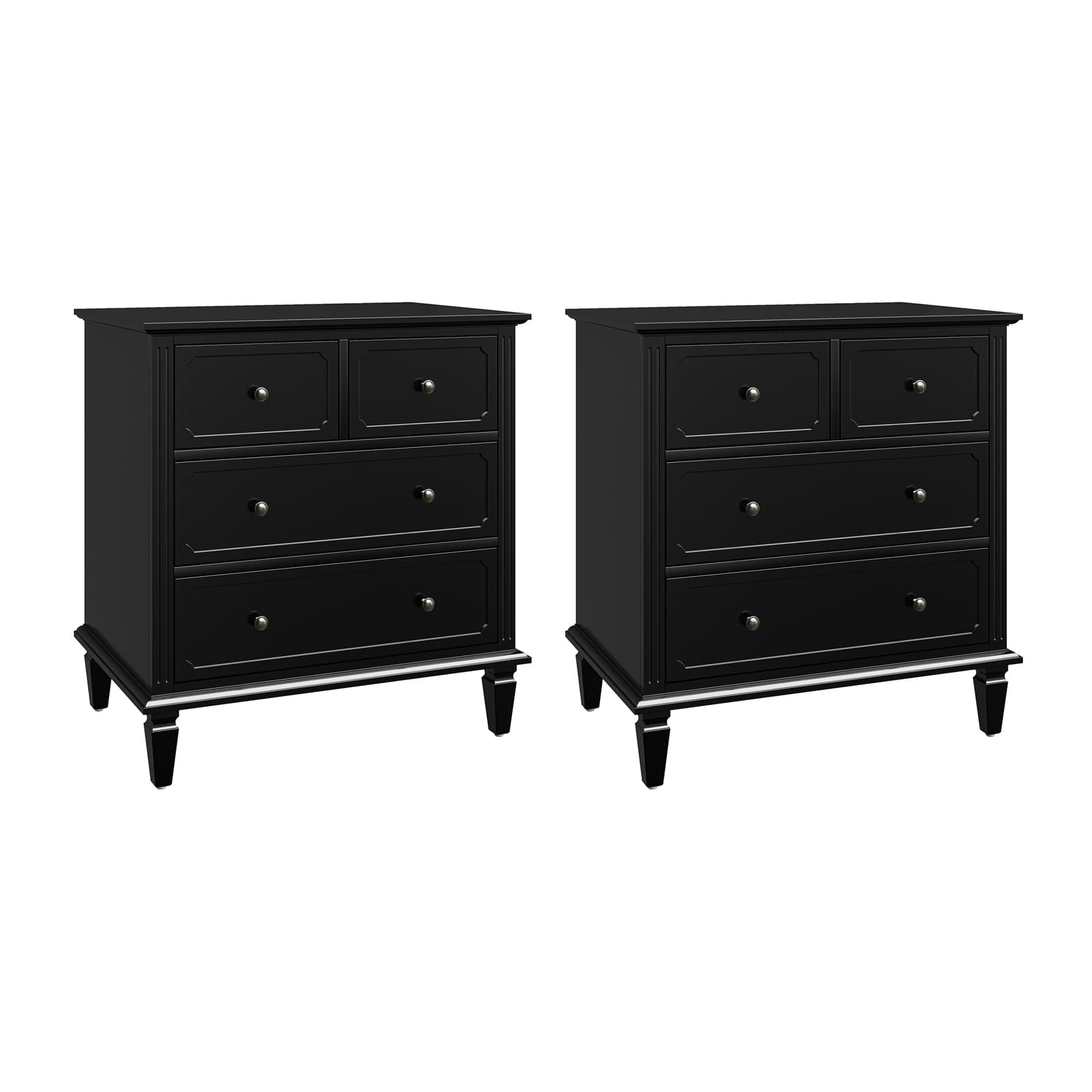 Isidro Accent Chest of Drawers with USB Charging Station - Modern Bedroom Dresser with 3 Drawers & Built-in Power Outlets - Perfect for Bedside Storage & Device Charging in Home, Office or Dorm Room