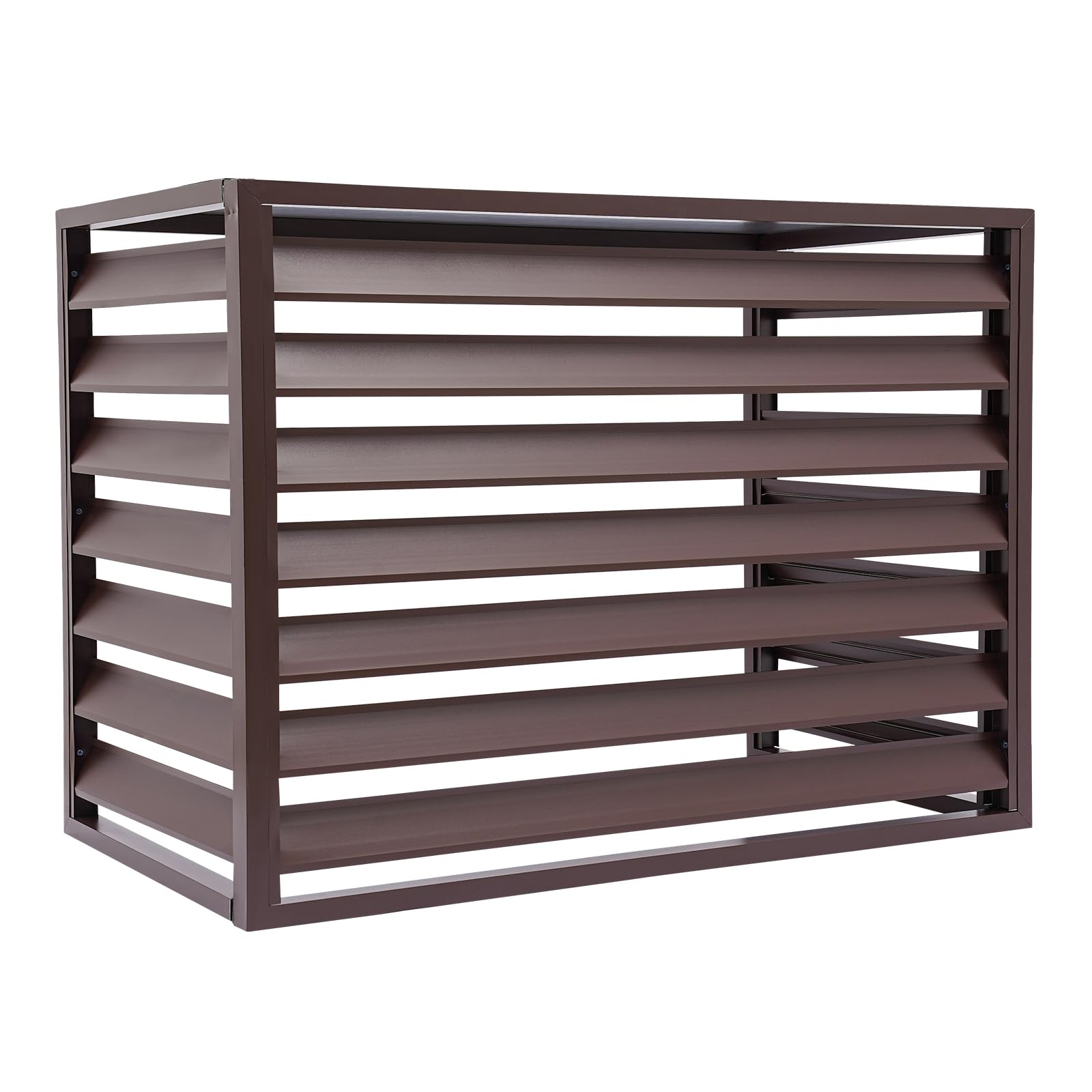 Free Standing Metal AC Fence for Outdoor Units - Decorative Air Conditioner Cover Screen, 43.3