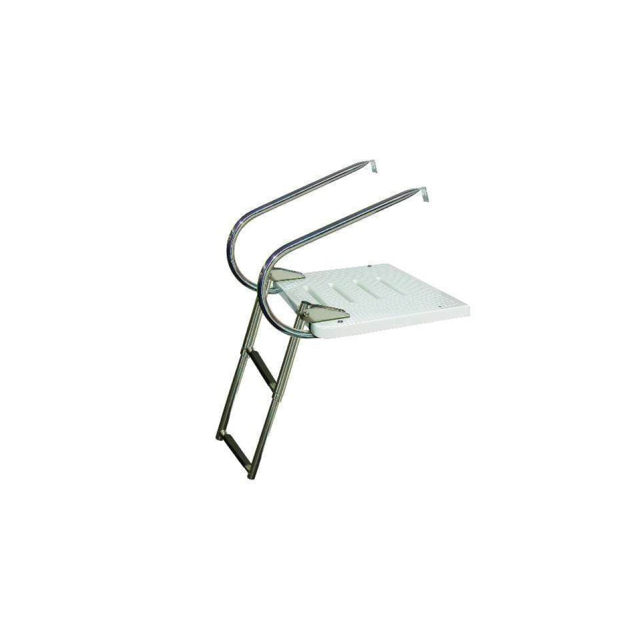 JIF Marine EKT 2-Step I/O Transom Platform for Boats - Durable Swim Platform for Easy Water Access | Perfect for Swimming, Diving & Water Sports