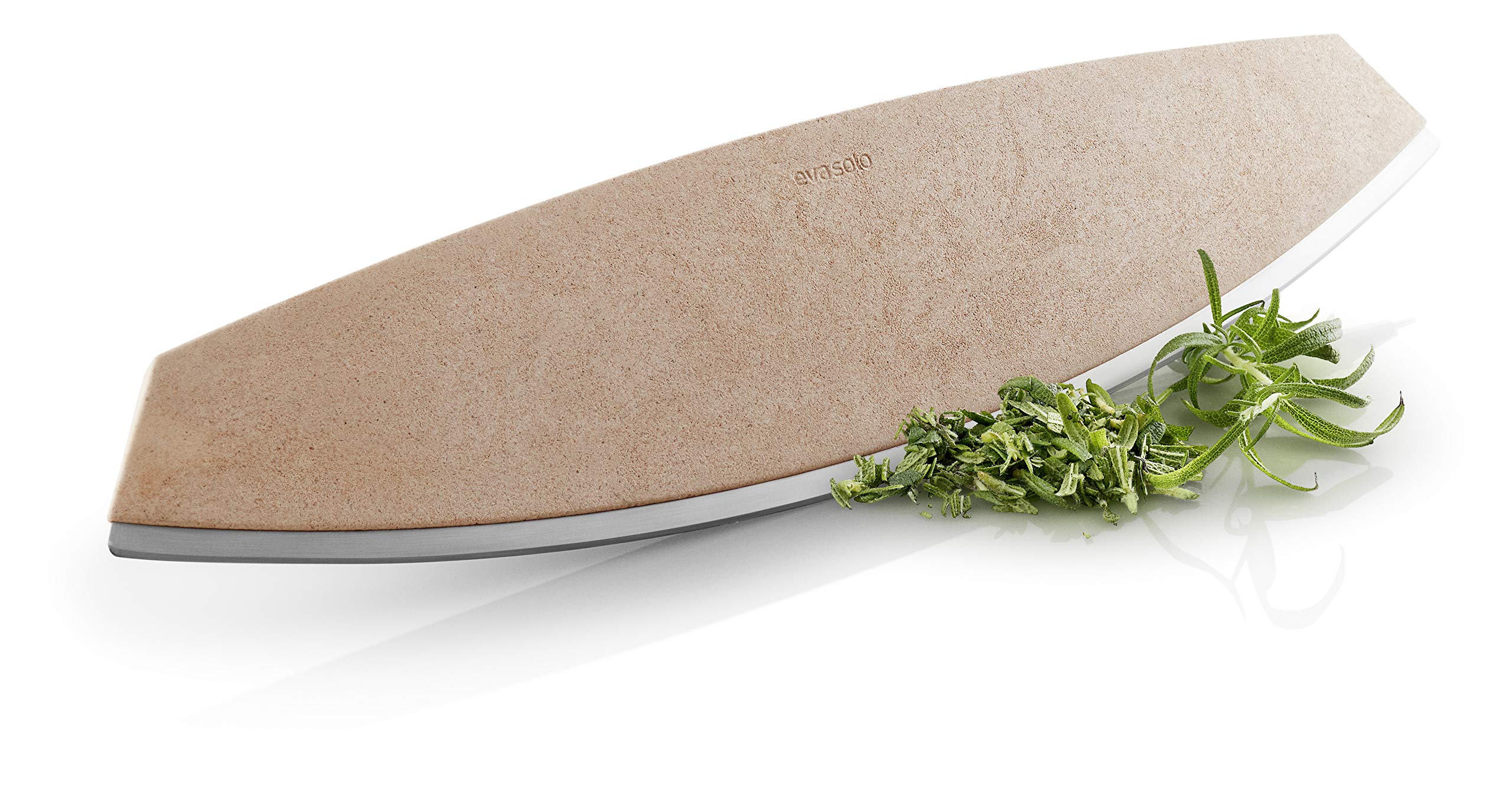 Premium Eva Solo Nordic Kitchen Pizza Knife & Herb Cutter - Stainless Steel Mezzaluna for Perfect Slicing - Ideal for Pizza, Herbs, Vegetables & Charcuterie Boards