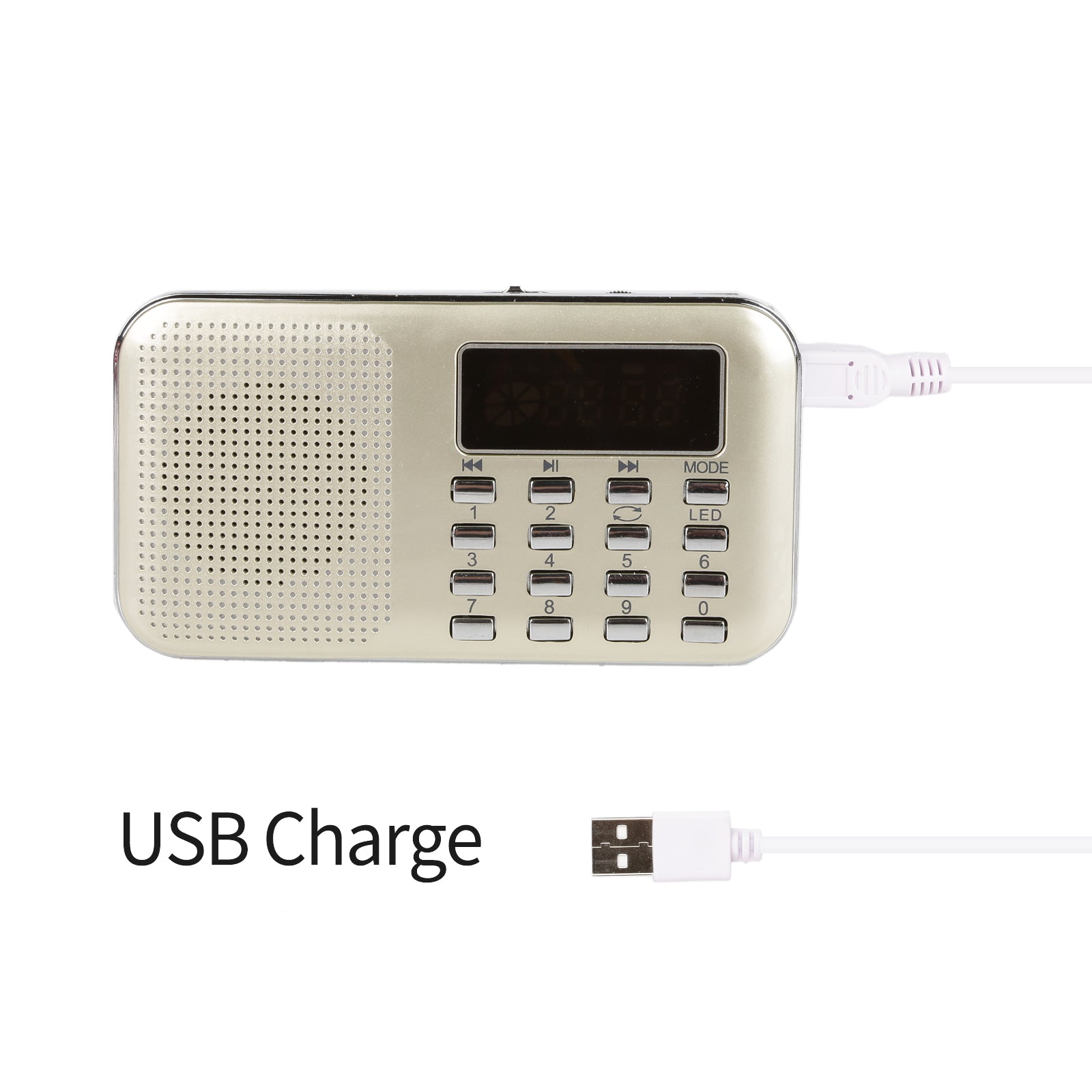 Portable Pocket AM FM Radio with MP3 Player - Compact Digital Audio Music Player for Outdoor, Travel, and Emergency Use