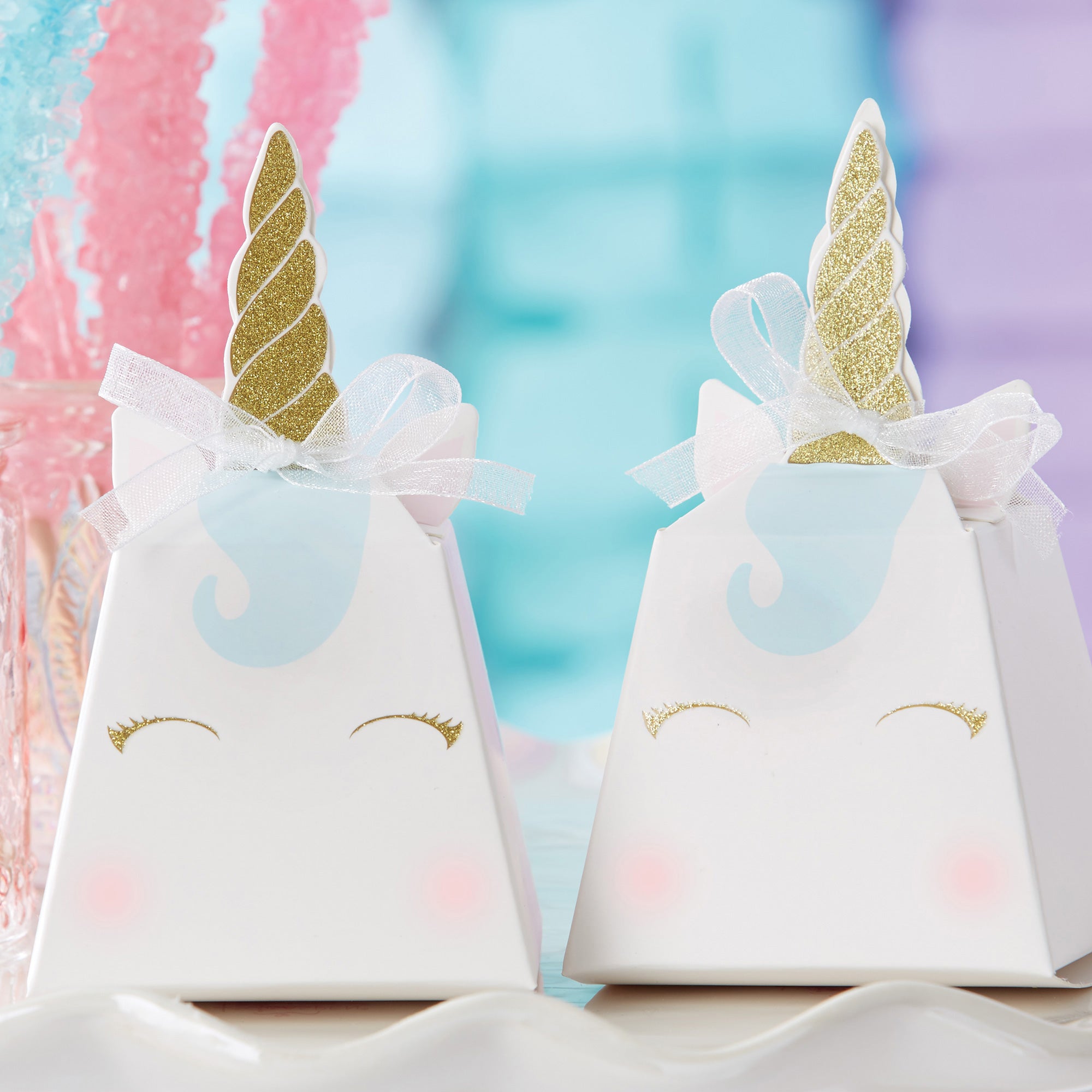 12-Pack Unicorn Party Favor Boxes for Kids Birthday, Baby Shower & Celebration - Cute Gift Boxes for Goodie Bags, Candy & Treats