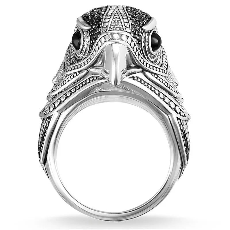 Eagle Ring for Men & Women - Stainless Steel Adjustable Band with Eagle Design - Perfect for Gifts, Fashion, and Everyday Wear