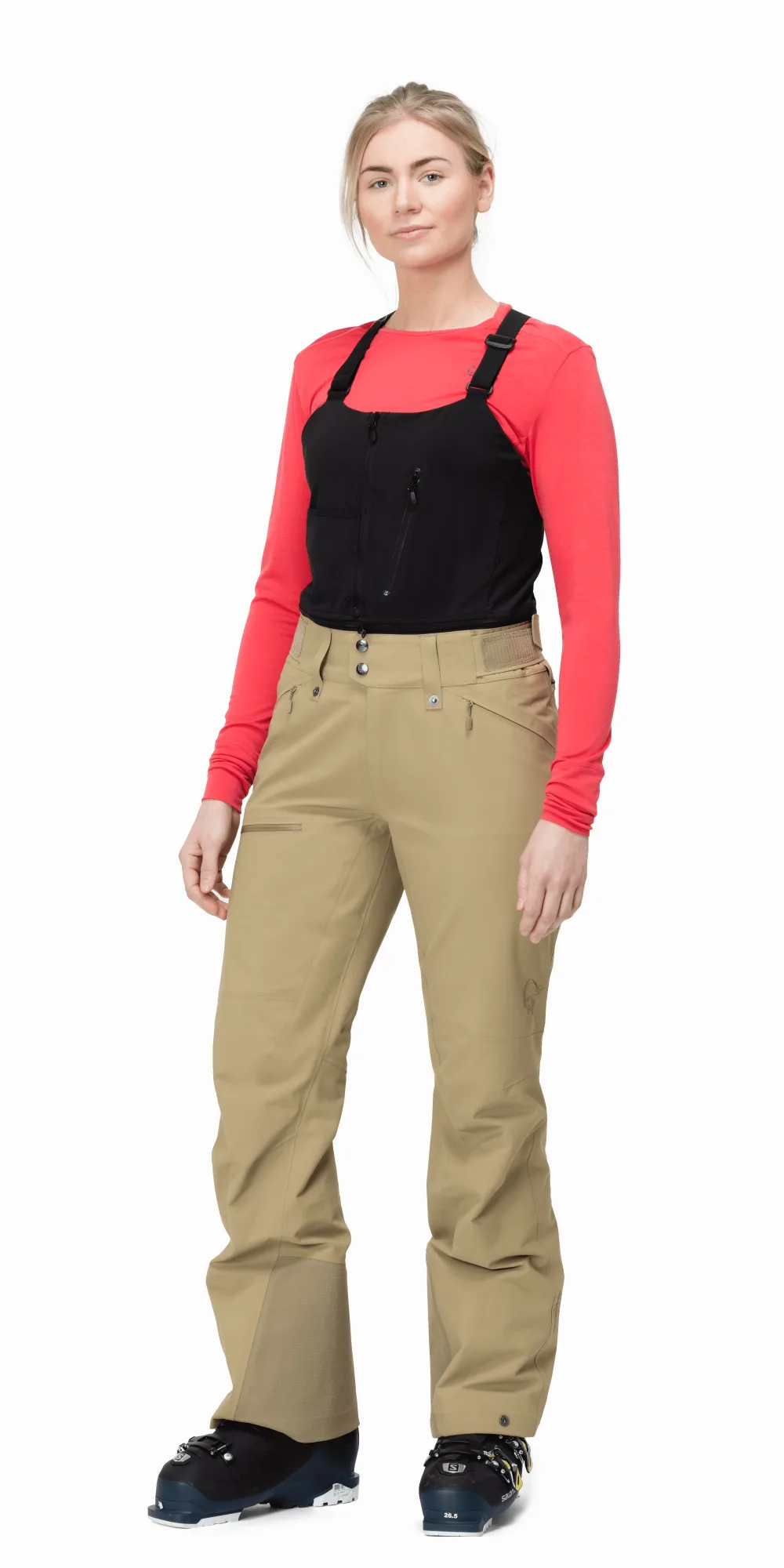 Norrona Women's Ski & Snowboard Bib Pants - Waterproof, Insulated Winter Snow Bibs for Skiing, Snowboarding & Cold Weather Adventures