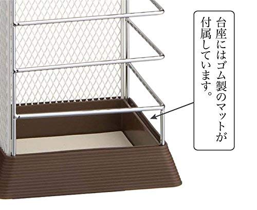 Yamazaki Home 5582 X-Change Adjustable Stand Holder for Umbrellas & Walking Canes - Silver | Space-Saving Organizer for Entryway, Hallway & Closet Storage