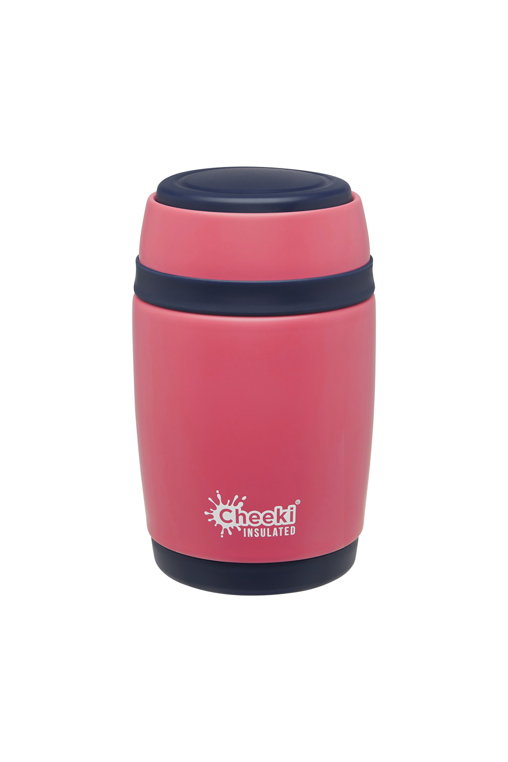 **Cheeki 16 oz Stainless Steel Insulated Food Jar - BPA-Free, Leak-Proof Thermal Container for Hot & Cold Meals - Perfect for Lunch, Travel, Camping & Office**