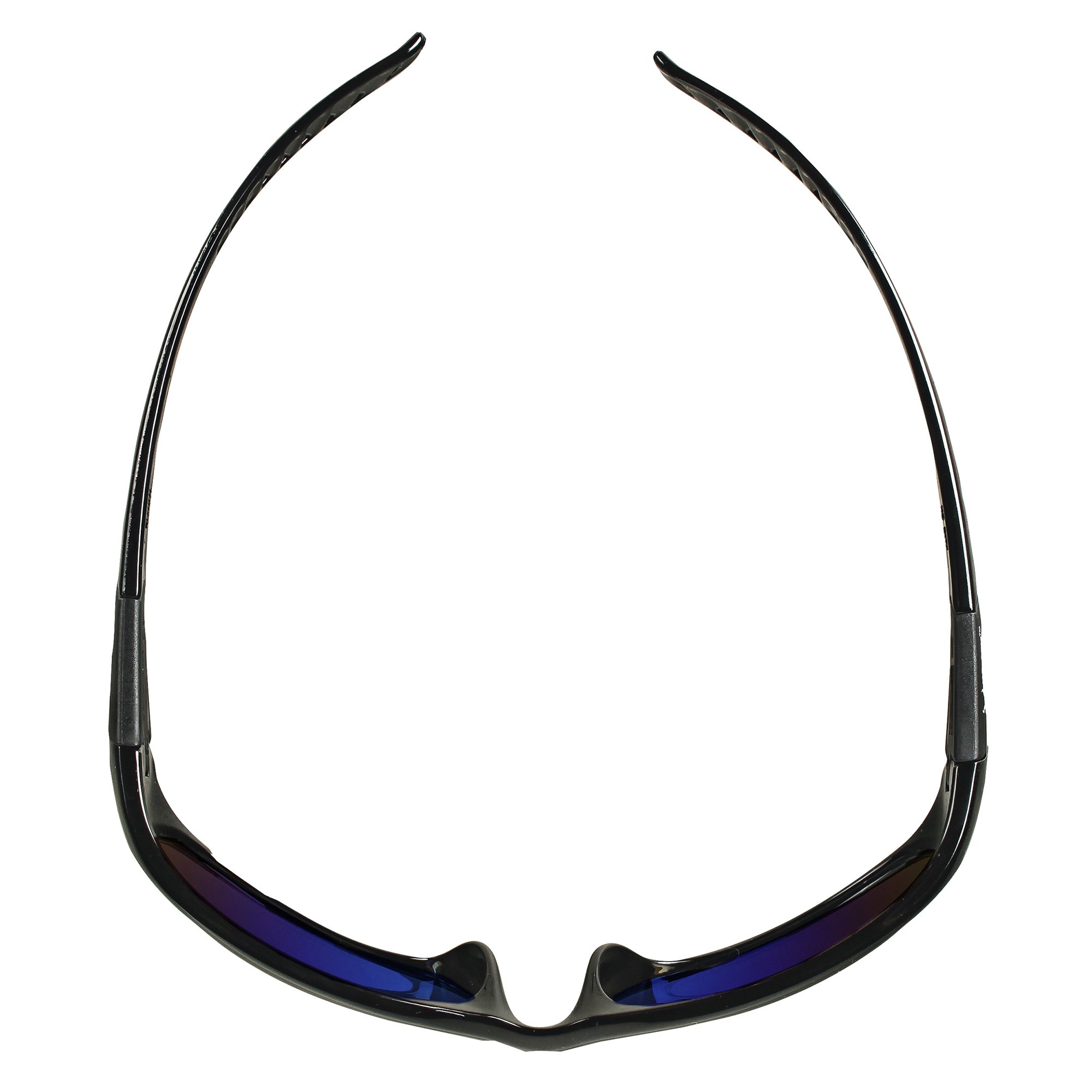KleenGuard V40 Hellraiser Safety Glasses (20543) - ANSI Z87.1 Certified, Blue Mirror Lens, Black Frame, 12 Pairs/Case - Ideal for Construction, Woodworking & Industrial Work Protection
