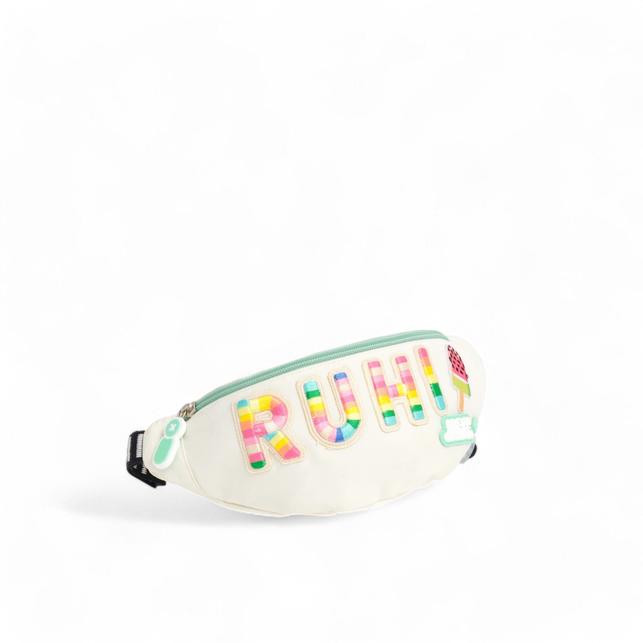 Moji Fanny Pack for Women - Adjustable Waist Bag with Zipper Pockets, Lightweight & Waterproof (Cream) - Perfect for Running, Travel, Hiking & Outdoor Activities