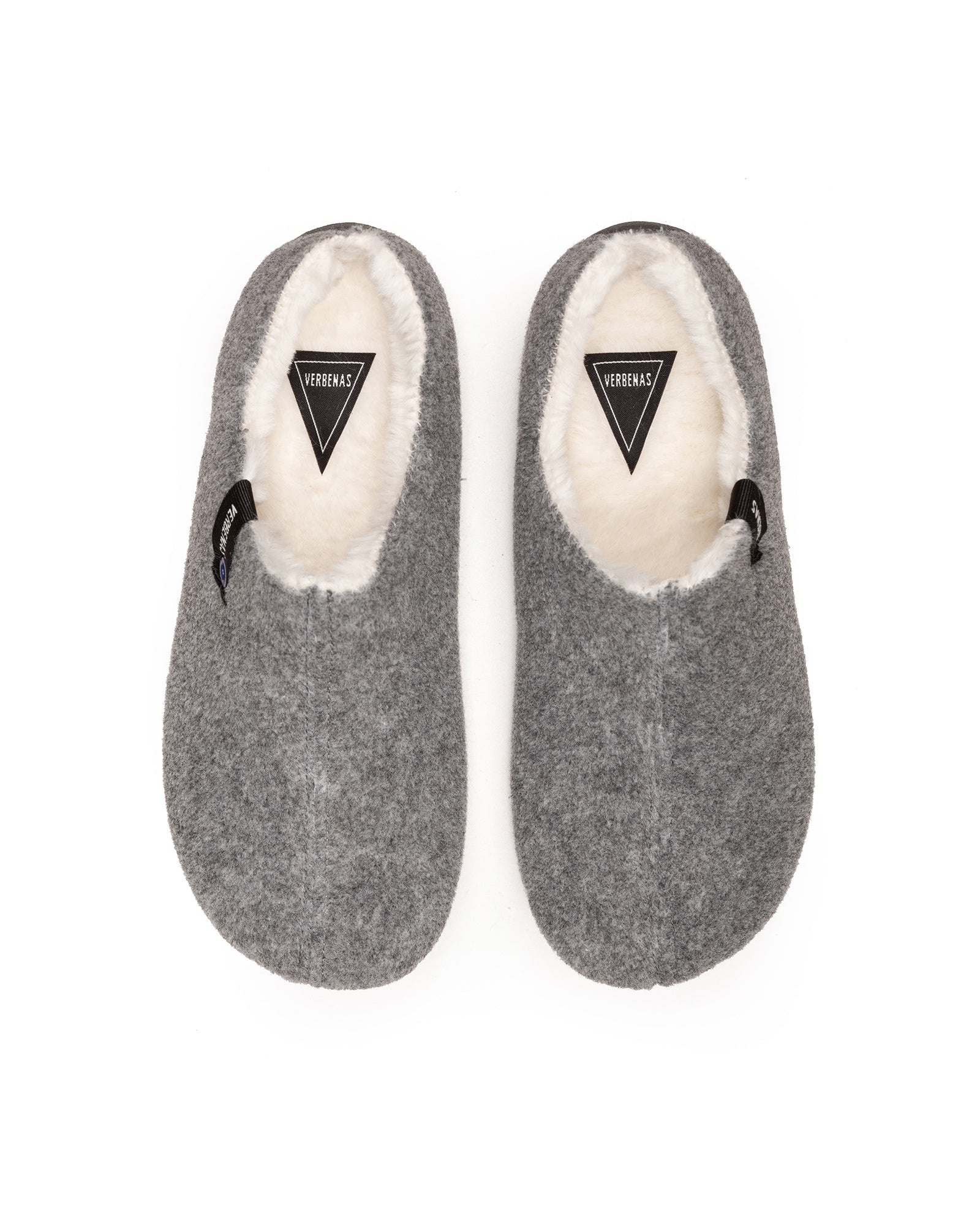 VERBENAS Cozy Grey Felt Slippers for Women & Men - Soft Indoor House Shoes with Non-Slip Sole - Perfect for Home, Office, and Relaxation