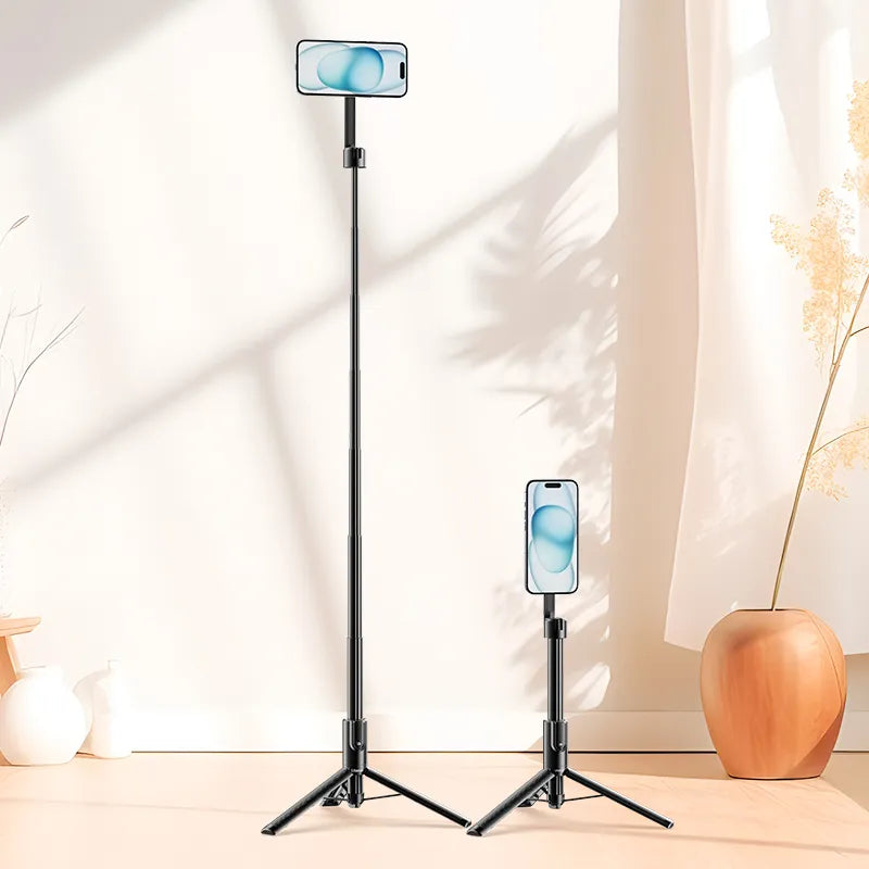 Ulanzi MG 003 Magnetic Phone Selfie Stick Tripod Pro M003 - Portable 3-in-1 Tripod Stand with Strong Magnet for iPhone & Android - Perfect for Vlogging, Travel & Group Photos