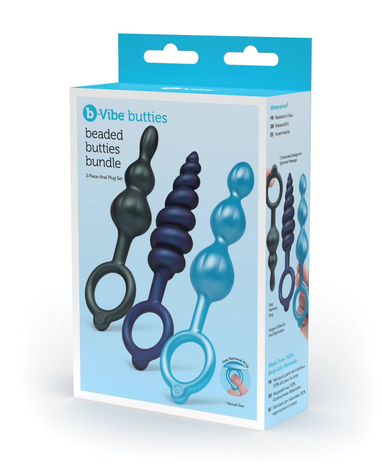 B Vibe Butt Plugs Silicone Anal Toys Set - Perfect for Couples Play, Solo Exploration & Sensual Enhancement