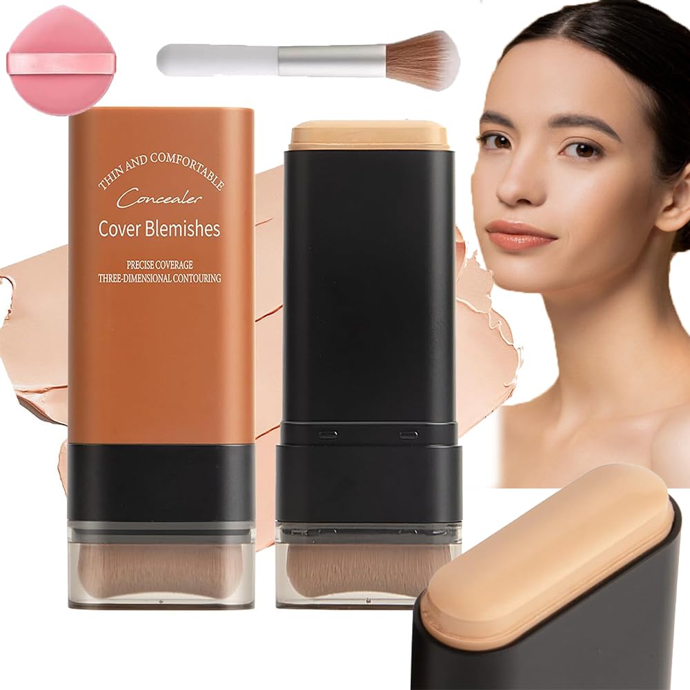 Eternipeace Korean Foundation Stick - Hydrating, Lightweight & Anti-Wrinkle for Flawless Coverage (Natural)