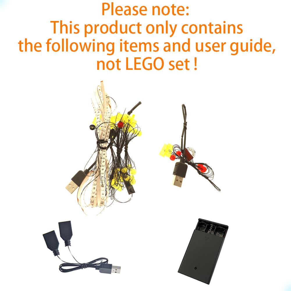 GEAMENT LED Light Kit for Lego DC Batcave 76252 (Shadow Box) - Compatible with Lego Building Blocks - DIY Lighting Set for Batman Display & Collection (Model Not Included) - Perfect for Home Decoration, Gift & Night Light