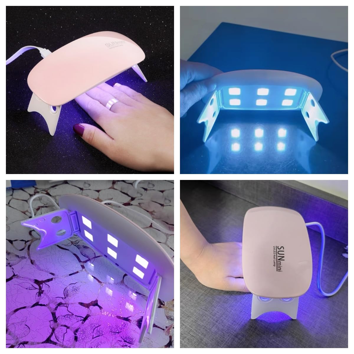 Portable 6W LED UV Nail Lamp for Gel Polish - Mini Nail Dryer for Women & Girls - Perfect for Home Manicures & Salon Nail Art