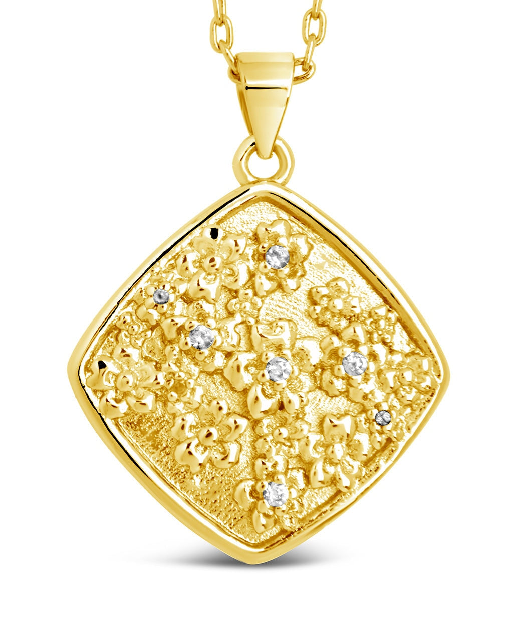 Ophelia CZ Floral Pendant Necklace - Elegant Cubic Zirconia Flower Jewelry for Women | Perfect for Weddings, Parties & Everyday Wear