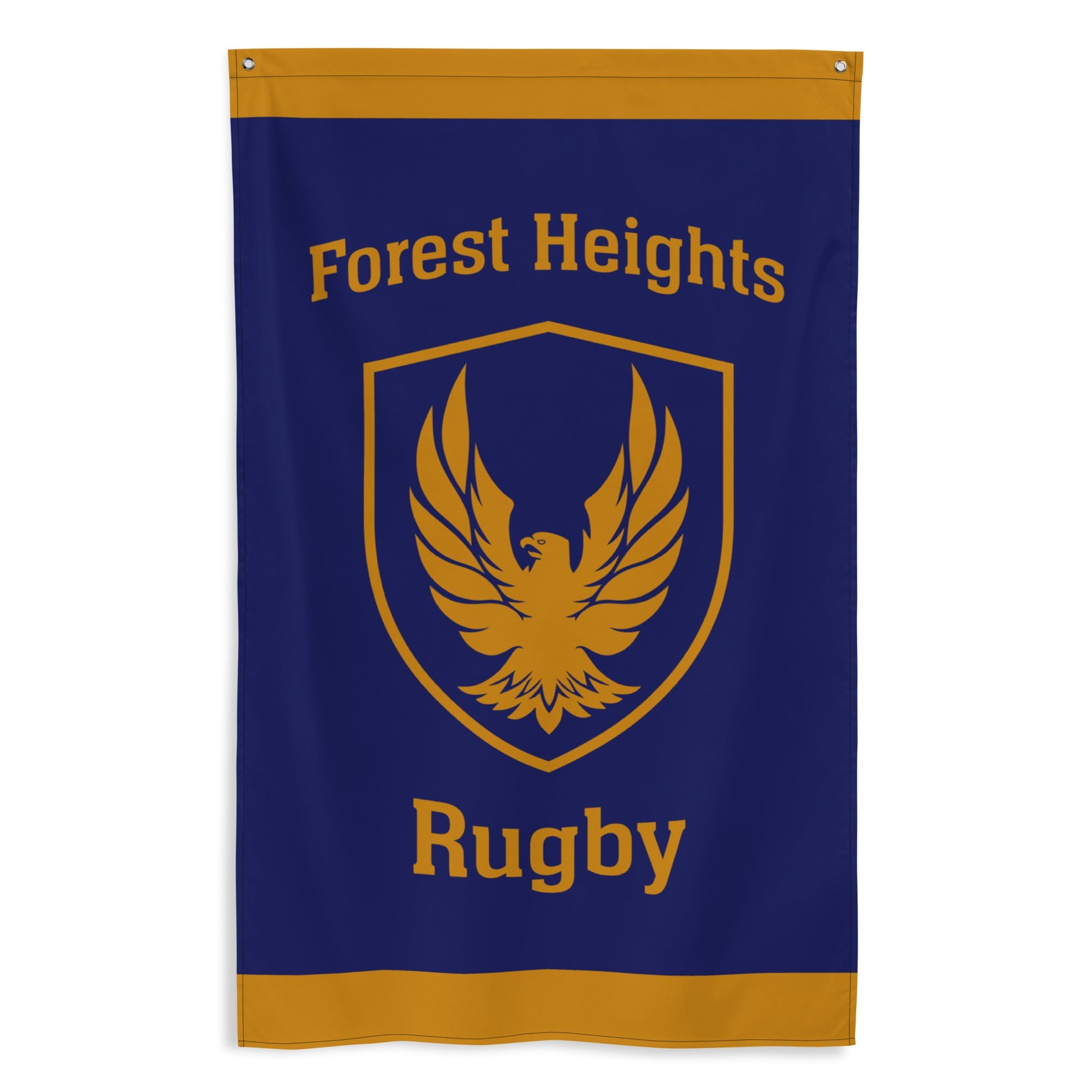 GHFH Rugby Wall Flag - Durable Decorative Sports Banner for Fans - Perfect for Game Rooms, Dorm Decor, and Tailgating Parties