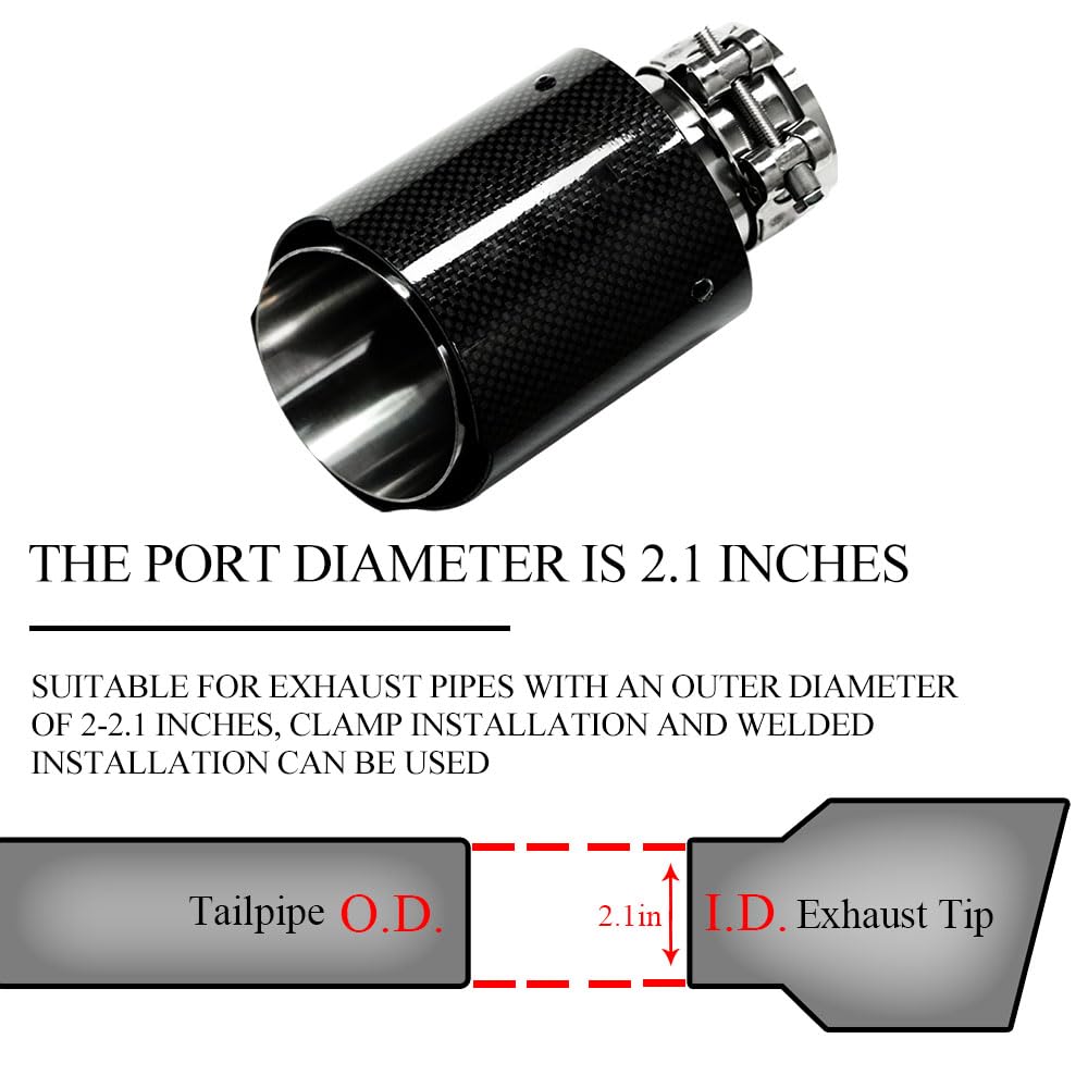 High-Performance Carbon Fiber Exhaust Tip - 2.1