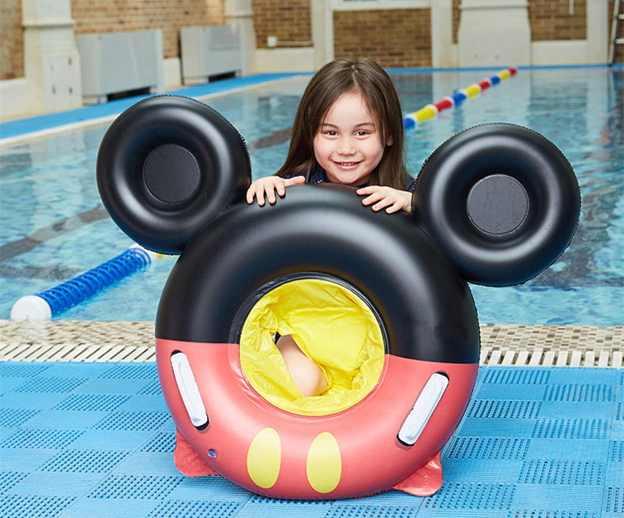 Premium PVC Inflatable Pool Floats - Durable Beach Tubes for Swimming, Summer Parties & Water Fun (Black & Red) - Perfect for Backyard Pools, Lakes & Beach Vacations