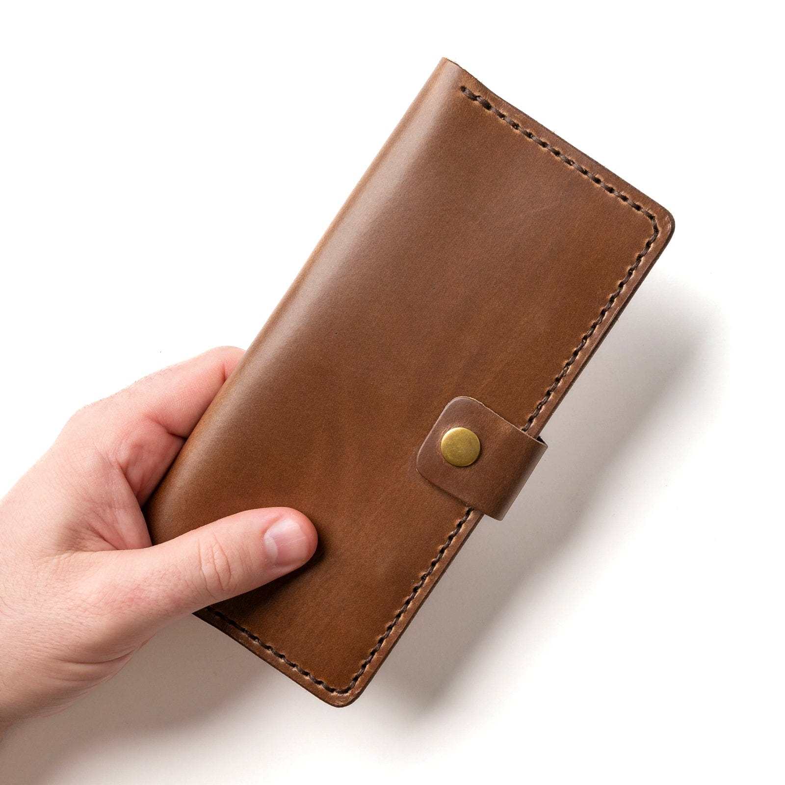 Genuine Leather Checkbook Wallet for Men & Women - Slim RFID Blocking Bifold Wallet with Checkbook Holder - Perfect for Business, Travel, and Everyday Use