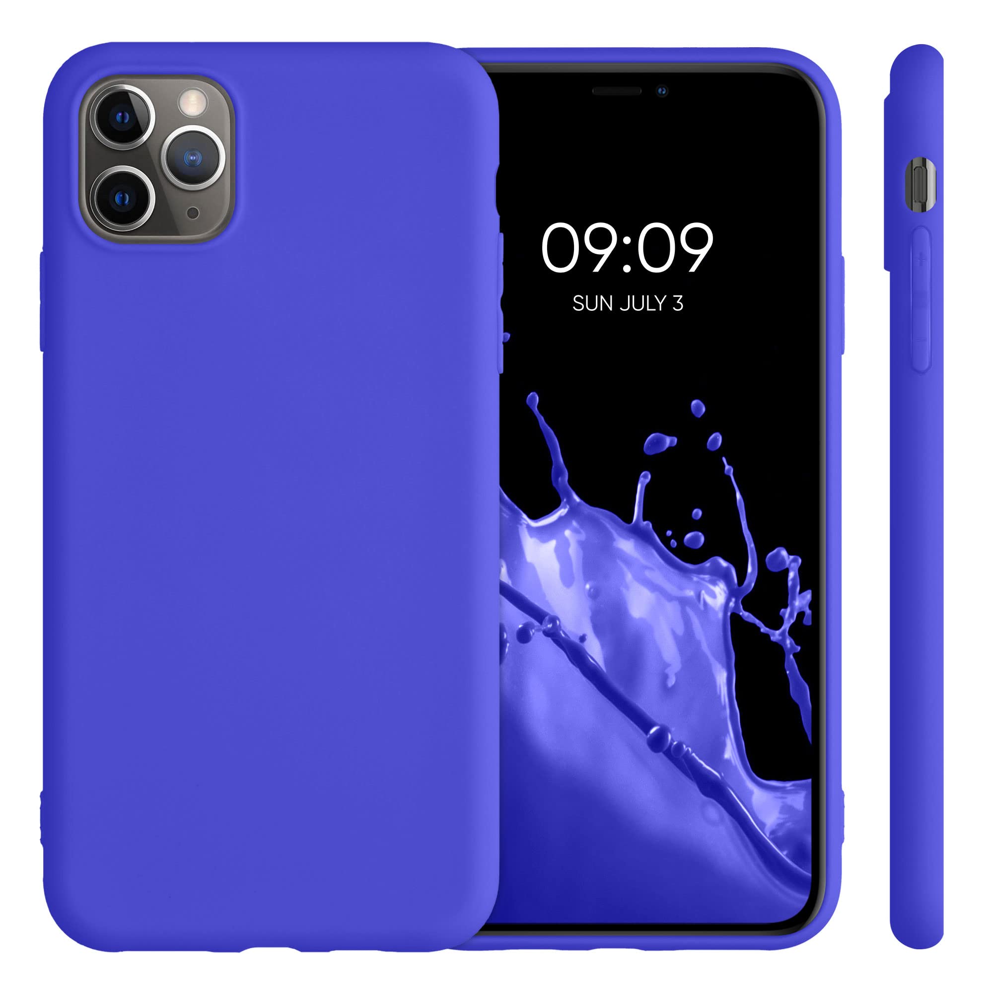 kwmobile Slim Protective TPU Silicone Case for Apple iPhone 11 Pro Max - Shockproof & Scratch Resistant Cover in Baltic Blue - Perfect for Everyday Use, Travel & Outdoor Activities