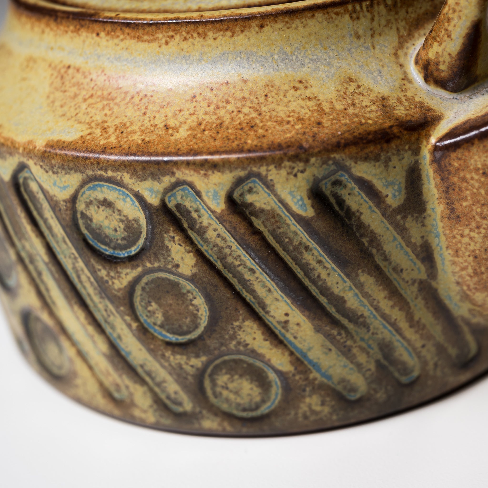 Premium Seto Ware KASHIWA Japanese Ceramic Teapot 400ml - Authentic Handcrafted Pottery for Green Tea, Black Tea & Herbal Brewing - Perfect for Home, Office & Tea Ceremonies