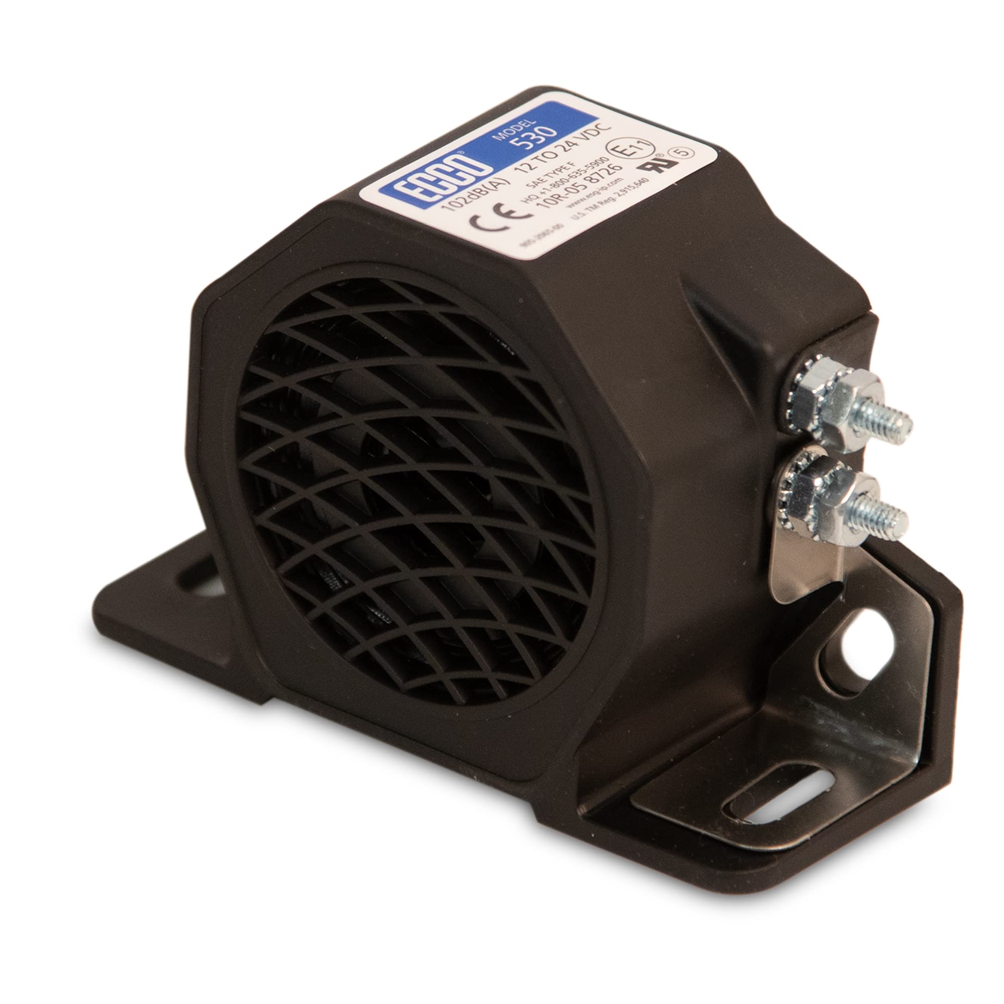 ECCO 530 Backup Alarm - Loud 120dB Reversing Safety Alarm for Trucks, Forklifts & Construction Equipment | OSHA Compliant | Weatherproof & Durable Design