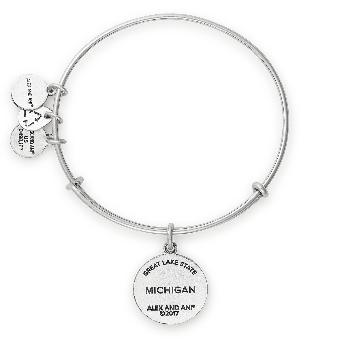 Detroit & Great Lakes Charm Bracelet - Handmade Adjustable Bangle with Unique Duo Charms - Perfect for Travel Lovers & Souvenir Collectors