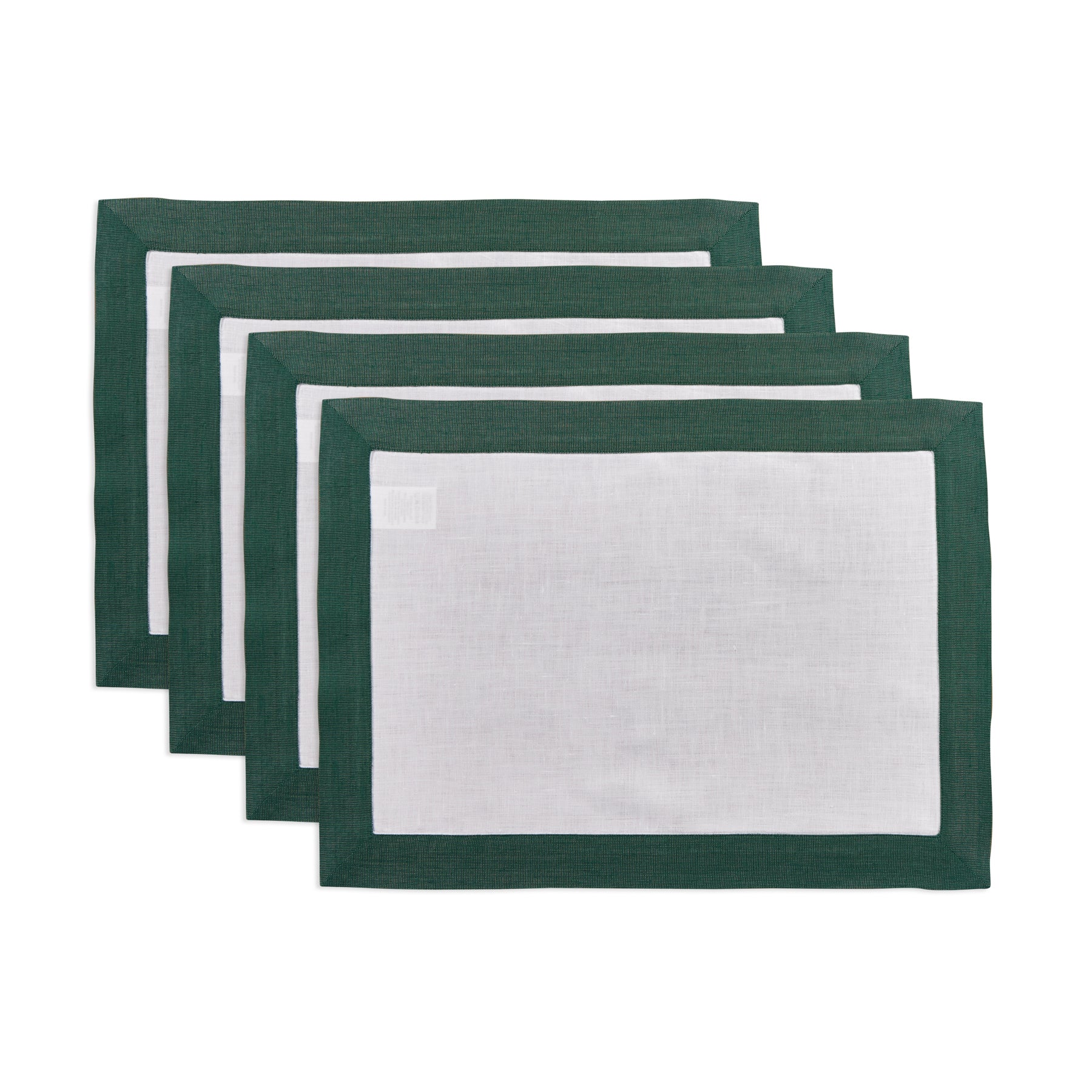 Festive Edge Placemats Set of 4 - Elegant Holiday Table Decor for Christmas, Thanksgiving & Dinner Parties - Waterproof & Washable Round Place Mats
