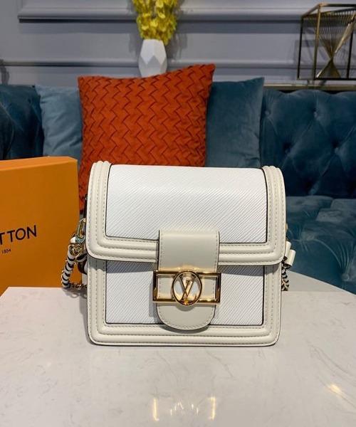 LV Mini Dauphine Crossbody Bag - Spring 2020 Snow White Limited Edition Handbag for Women | Perfect for Date Night & Special Occasions