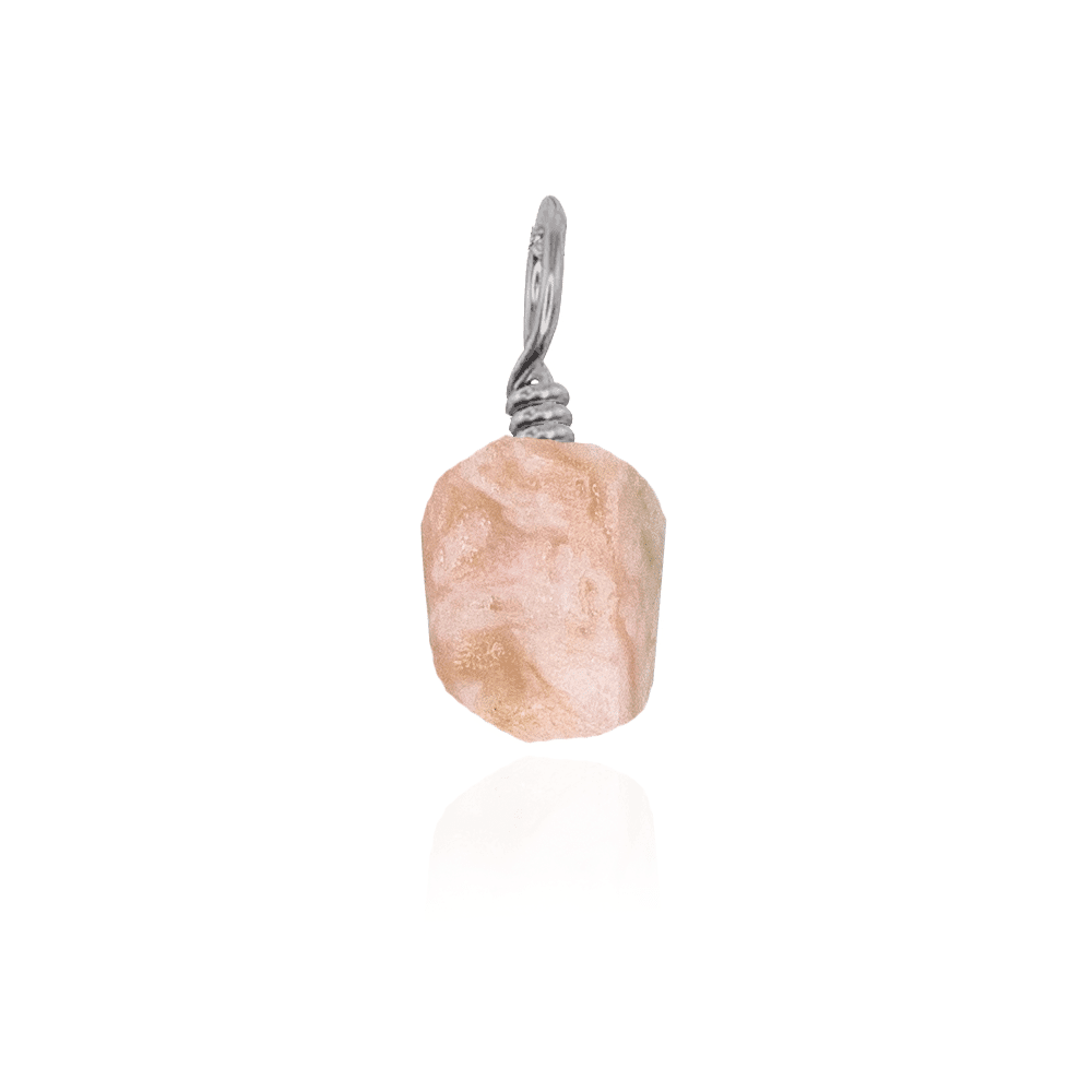 Natural Raw Pink Peruvian Opal Crystal Pendant Necklace - Healing Stone Jewelry for Women, Spiritual Gift, Boho Chic Accessory | Perfect for Meditation, Yoga & Energy Balancing