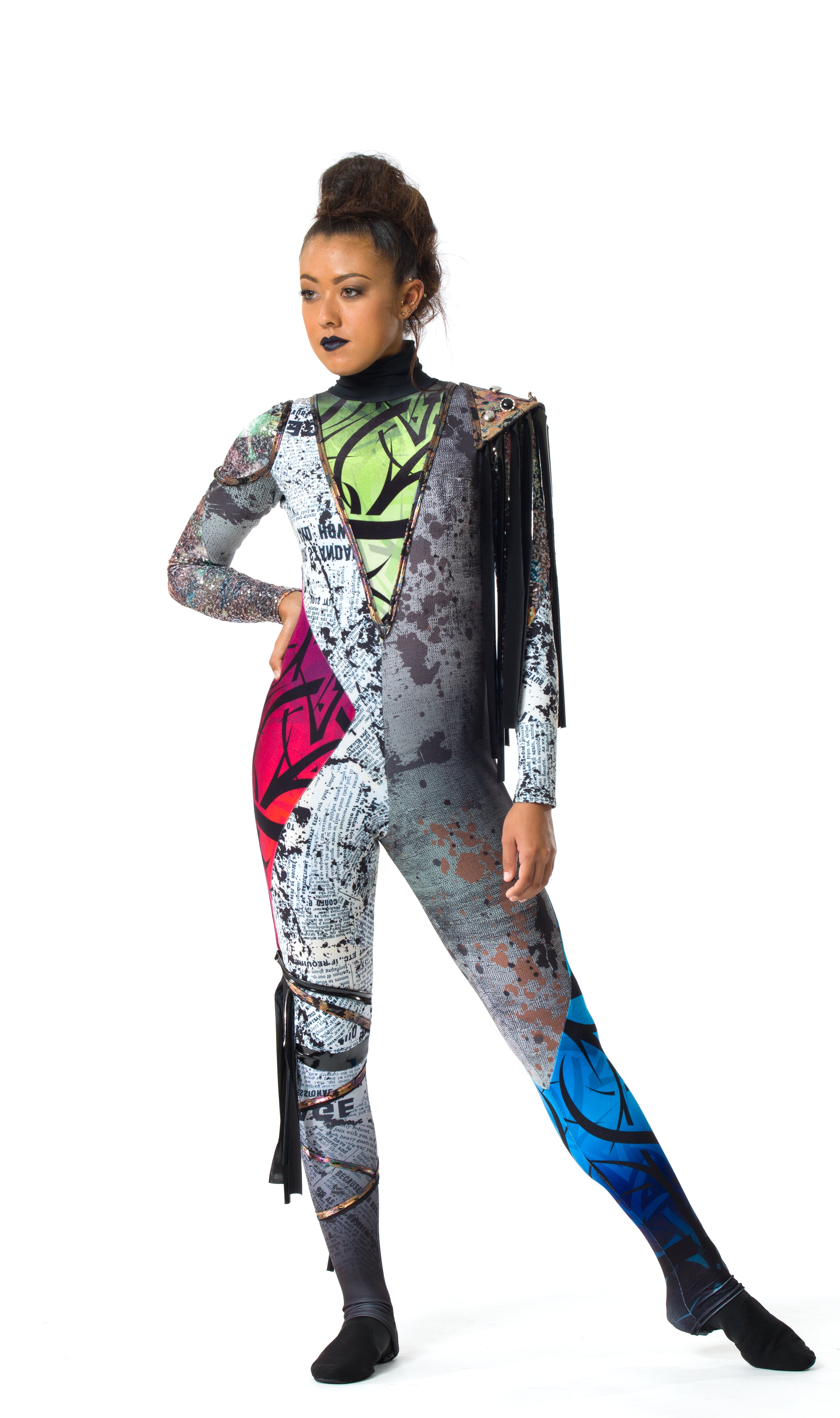 Premium Color Guard Uniform - High-Quality Performance Outfit for Marching Band & Dance Team | Perfect for Competitions, Parades & School Events